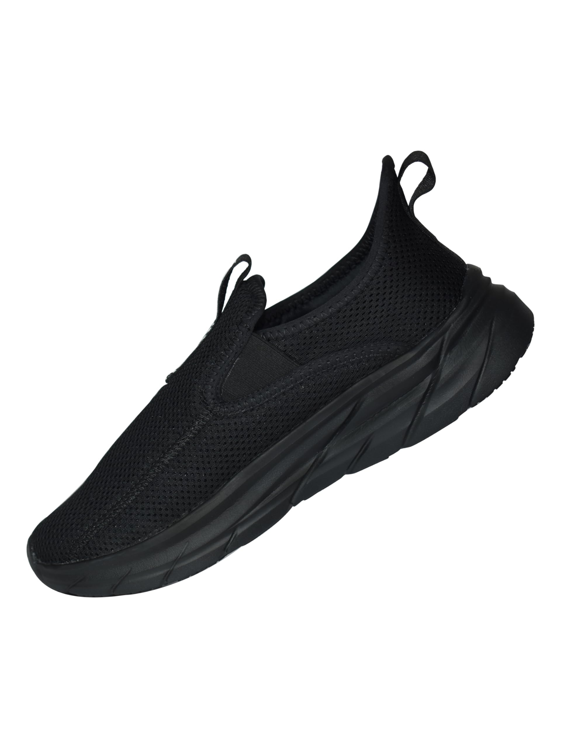 Impakto Men's Black Walking Shoes - Comfortable & Lightweight for Walking, Running & Daily Use