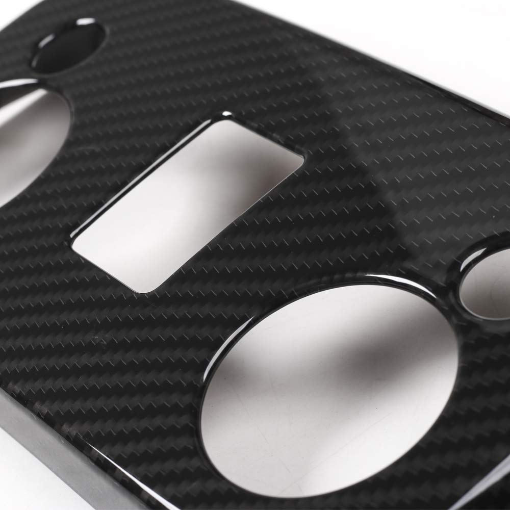 JeCar Carbon Fiber Interior Roof Reading Light Lamp Cover Trim Accessories for Ford Mustang 2015-2023 - Upgrade Your Mustang's Interior Style (Perfect for Night Driving & Custom Car Shows)