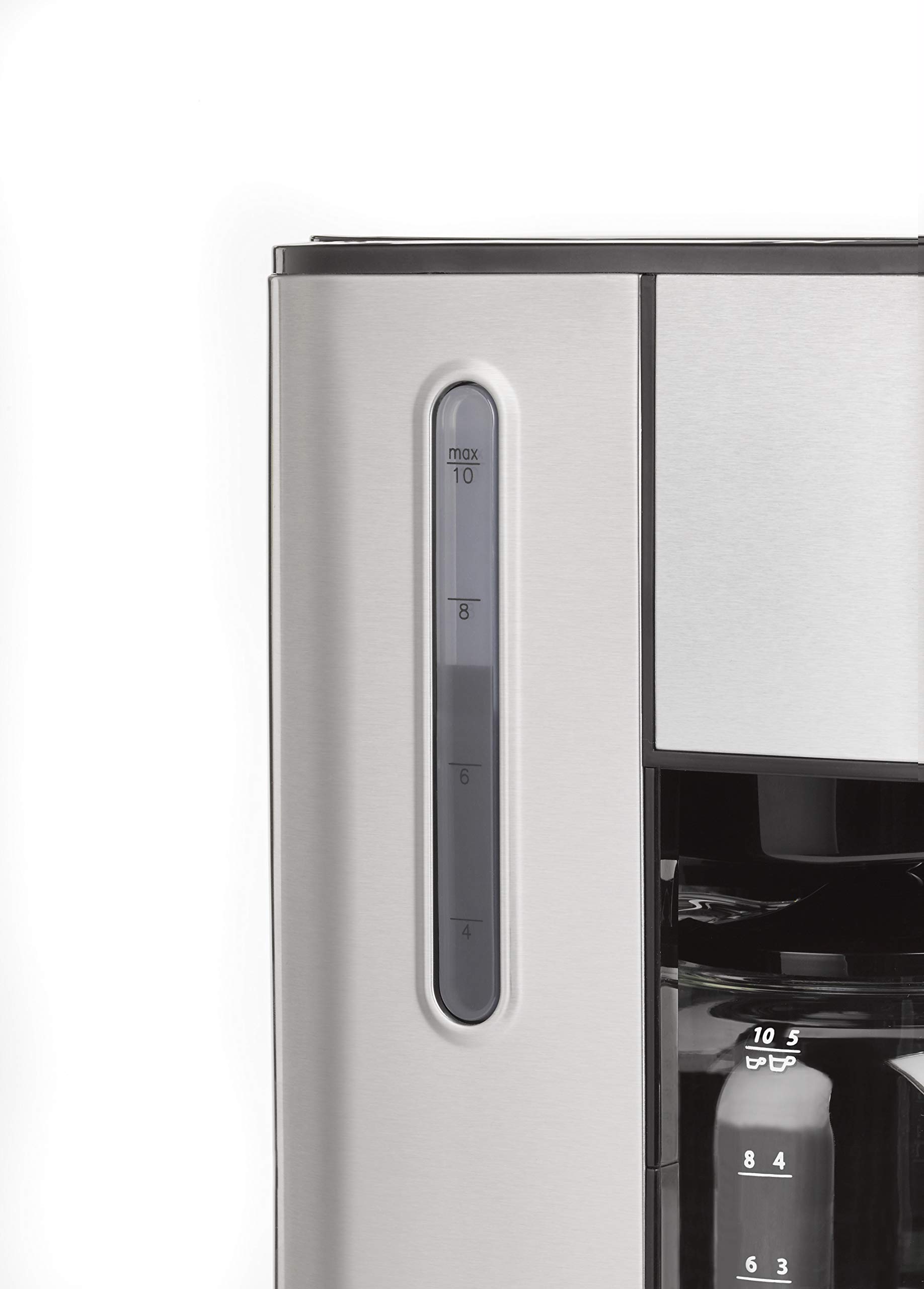 Caso Design 10-Cup Hot Brew Coffee Maker - Stainless Steel Compact Coffee Machine for Home, Office & Small Spaces | Fast Brewing & Easy to Use