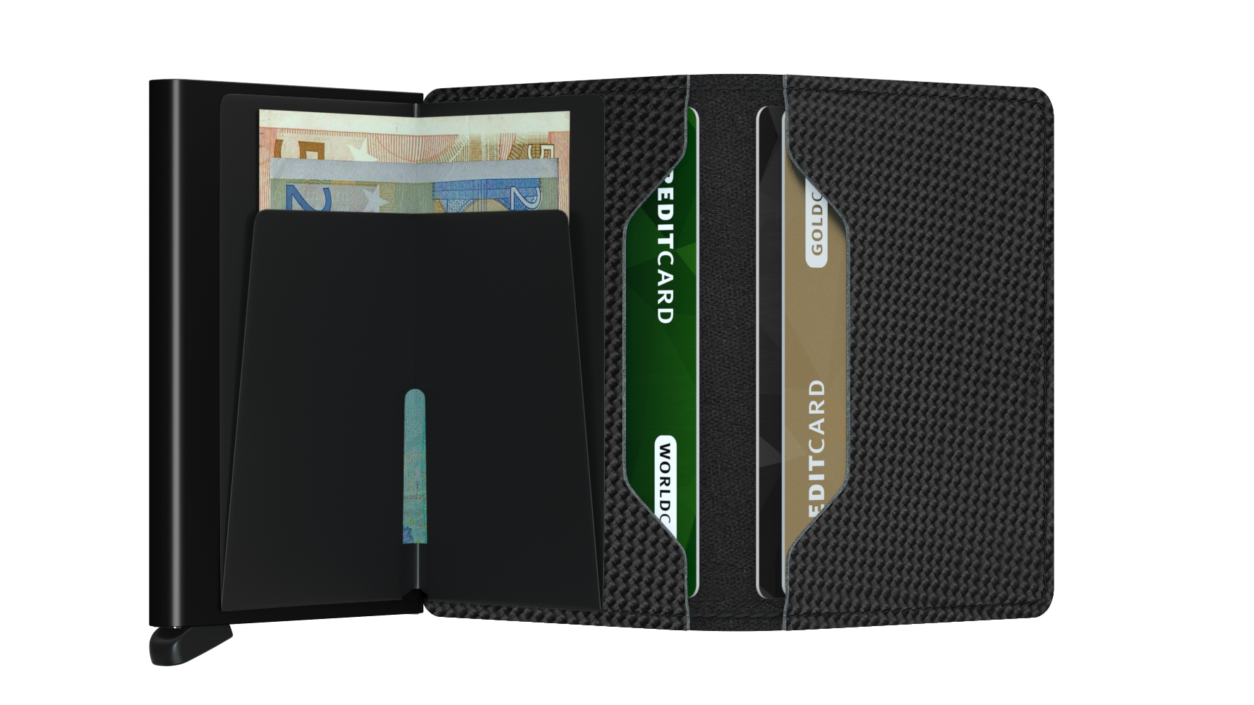 SECRID Slimwallet Carbon - RFID Blocking Minimalist Wallet for Men & Women | Perfect for Travel, Everyday Carry & Business Use