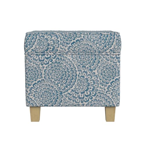 Blue and Cream Modern Floral