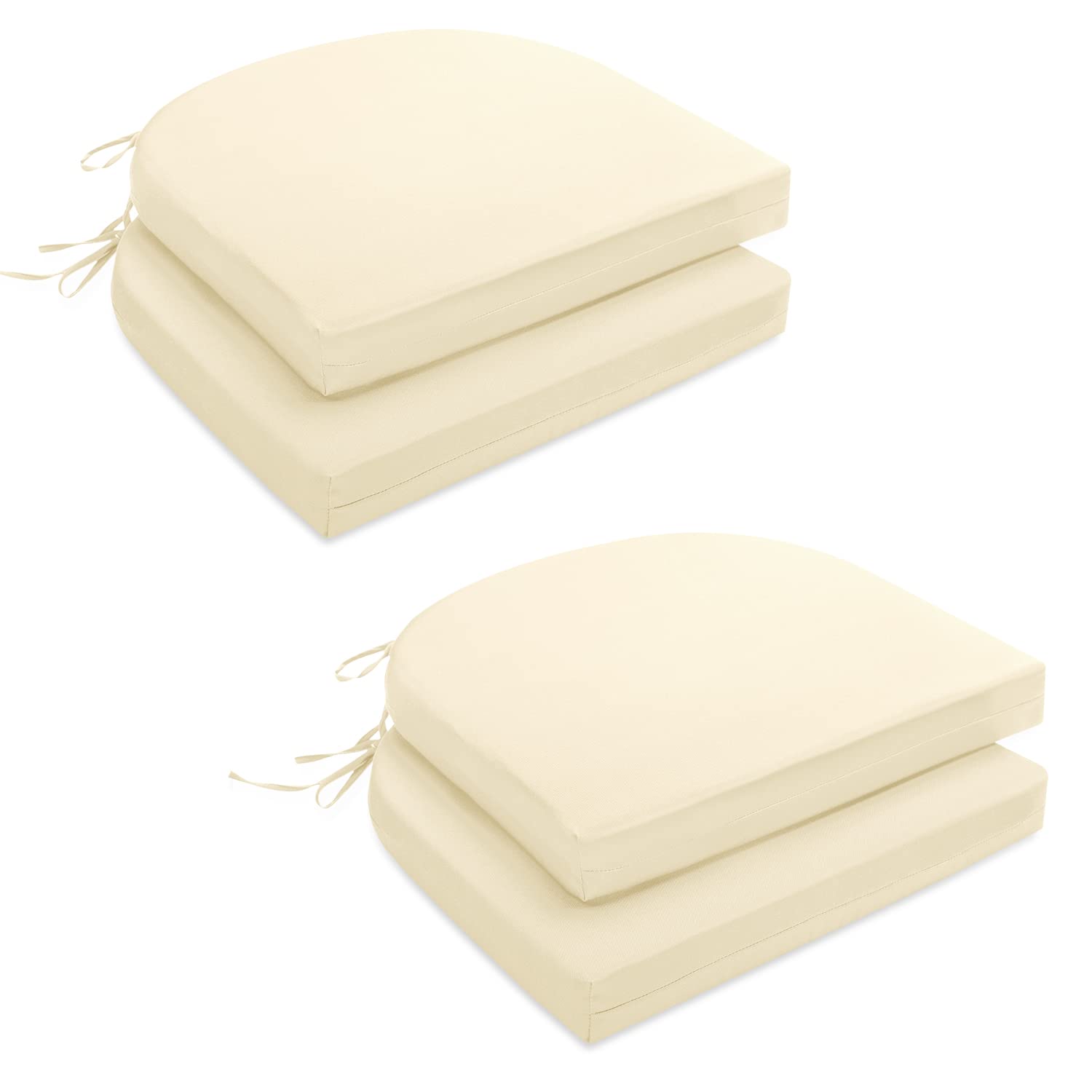 HARBOREST Waterproof Indoor/Outdoor Chair Cushions Set of 4 - 17