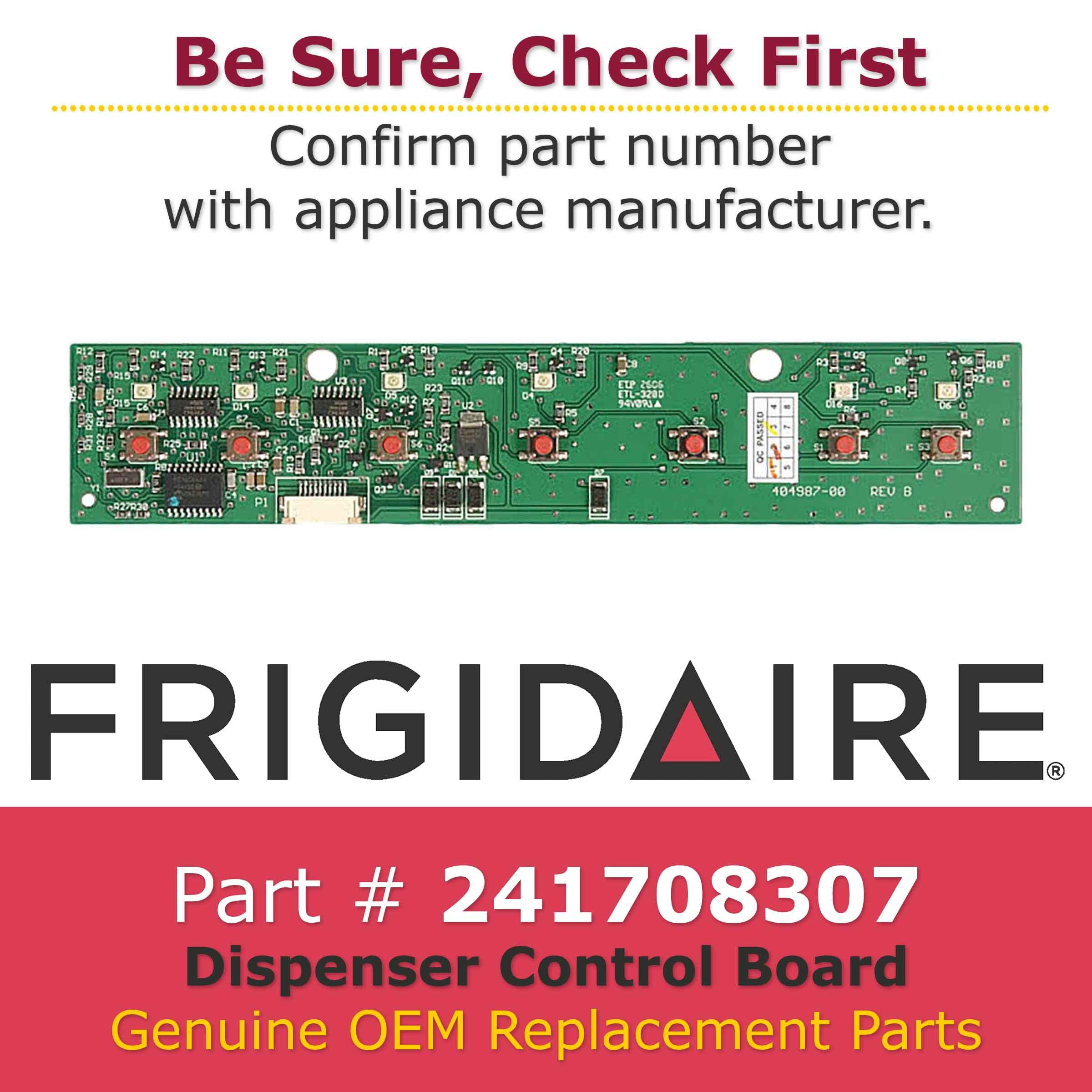 Genuine Frigidaire 241708307 Refrigerator Dispenser Control Board Replacement Part - Compatible with Select Frigidaire Models for Ice and Water Dispenser Repair (Home Kitchen Appliance)