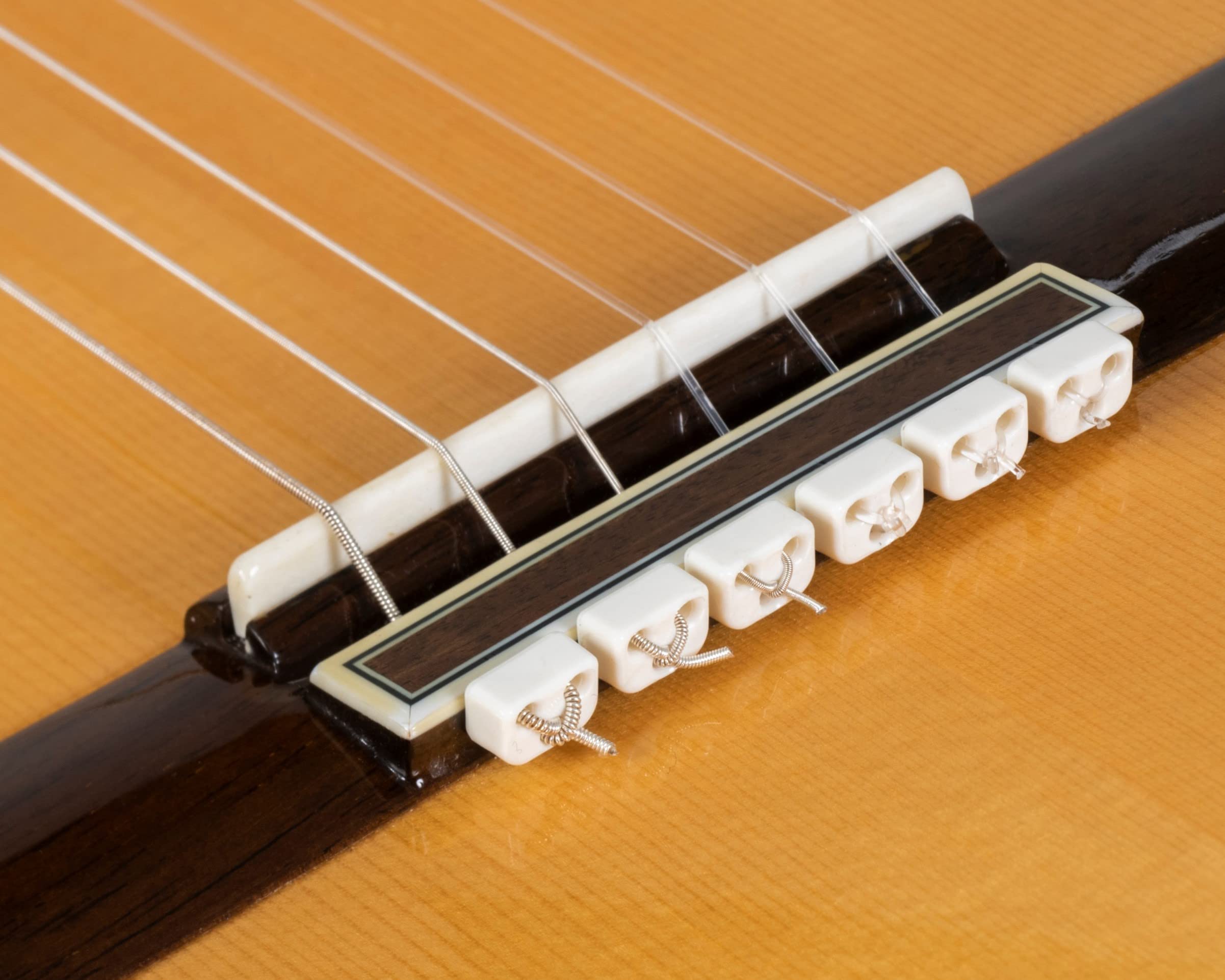 Alba Guitar Beads - Premium White Flamenco Acoustic Guitar Beads for Nylon Strings | Classical Spanish Guitar Accessory | Perfect for Performances & Practice Sessions