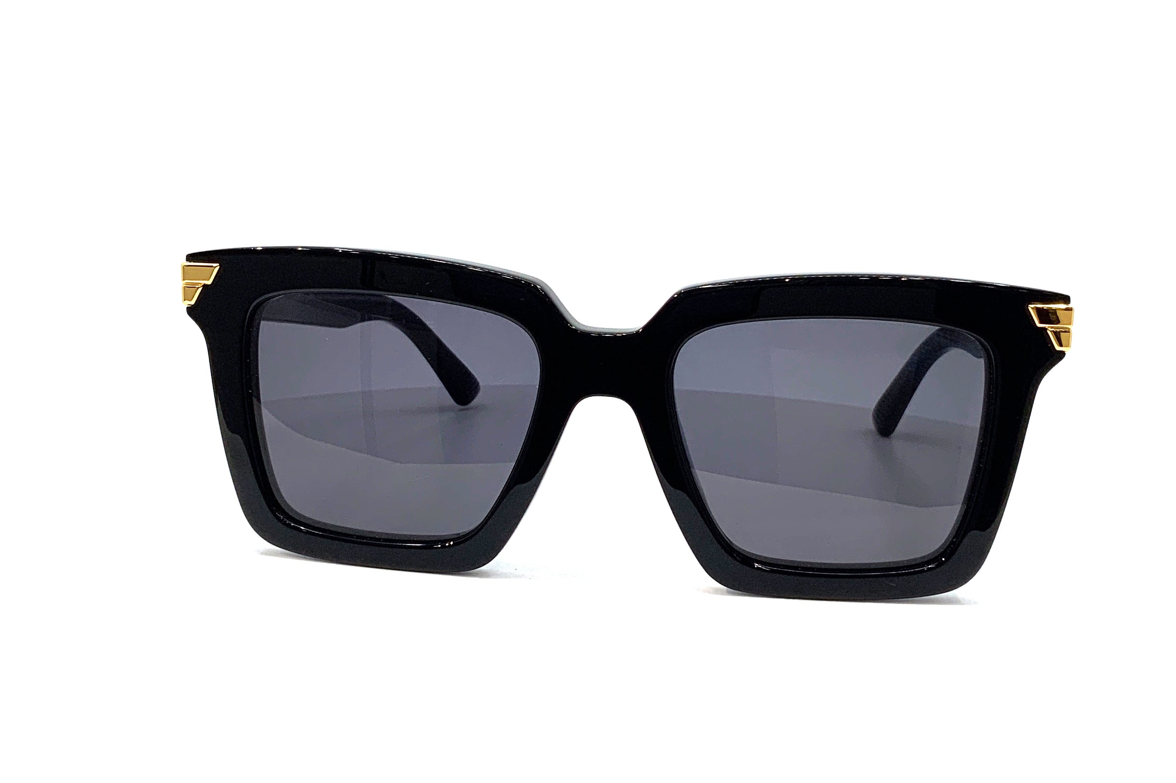 Bottega Veneta BV1005S (001) Sunglasses - Luxury Polarized UV Protection for Men & Women - Perfect for Outdoor Activities, Travel, and Fashion