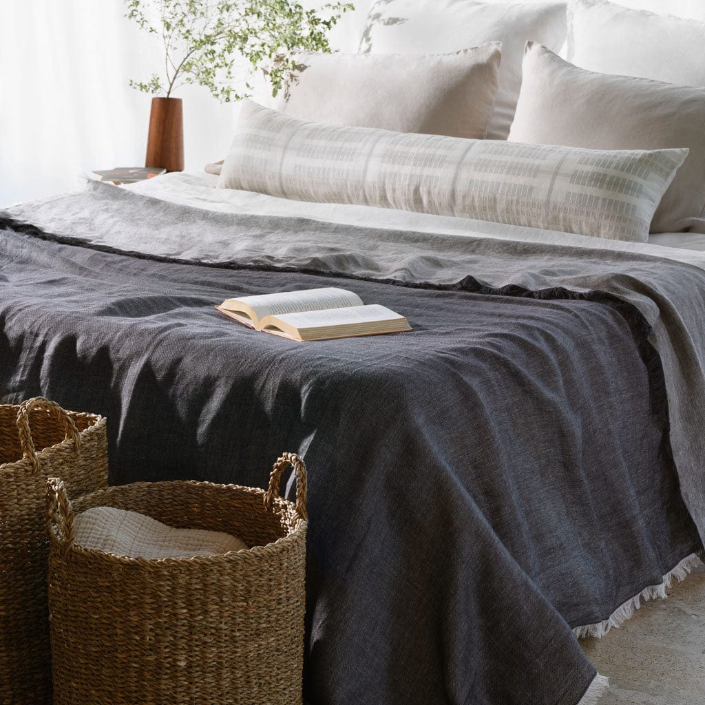 Premium Arya Linen Bed Blanket - Soft & Breathable All-Season Throw - Perfect for Bedroom, Sofa, and Outdoor Picnics