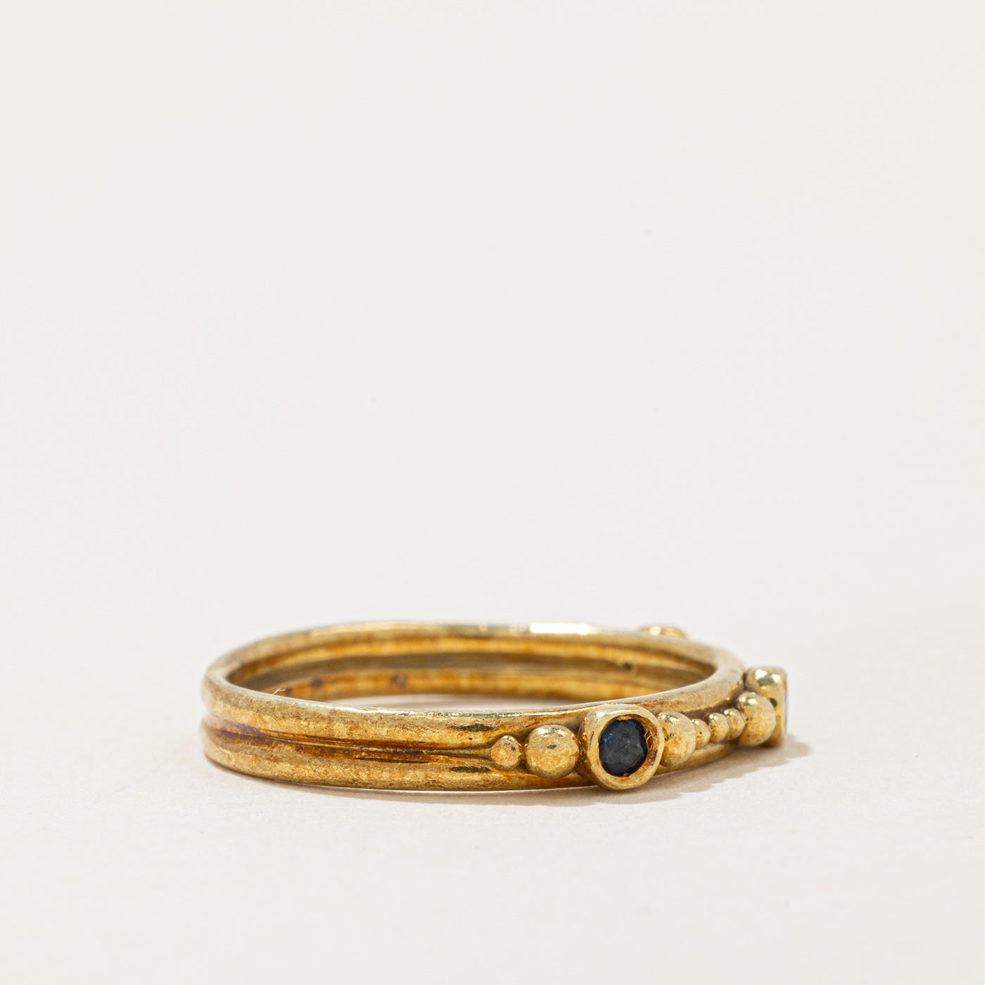 Exquisite Three Stone Sapphire Ring | 0.09ctw | Size 7 | Perfect for Engagement, Anniversary & Special Occasions
