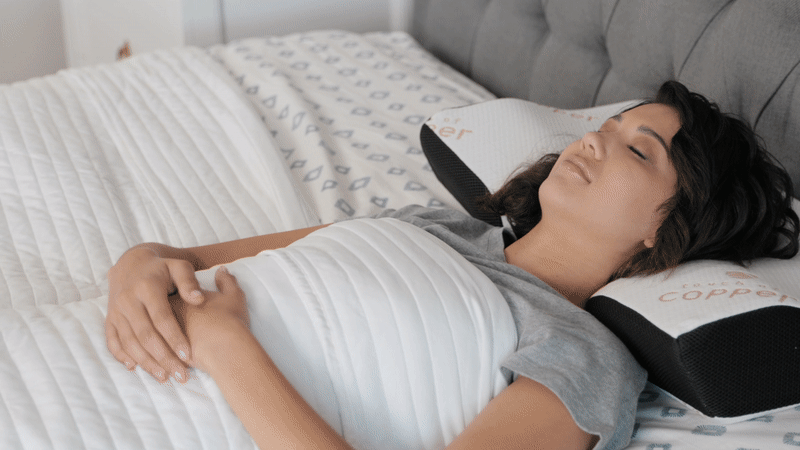7-in-1 Copper Gel Cooling Pillow for Anti-Snoring & Neck Pain Relief - Perfect for Side Sleepers & Hot Sleepers