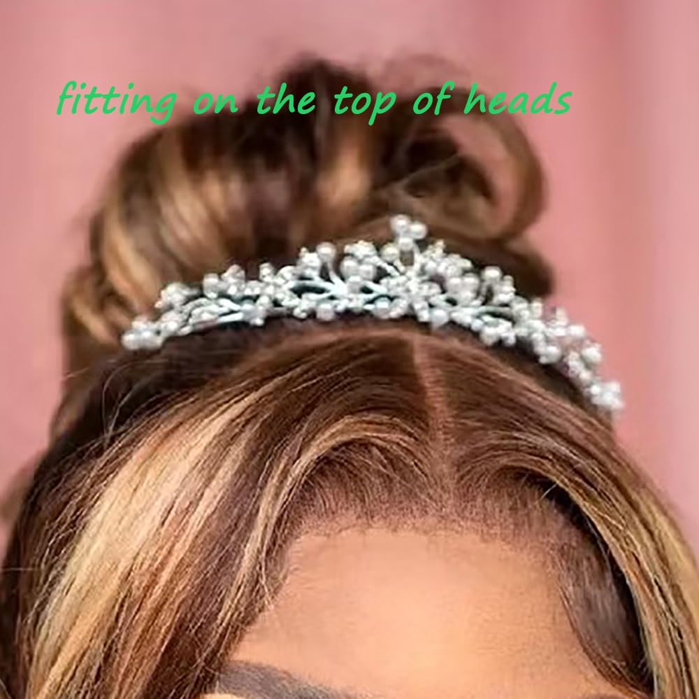 Sparkling Rhinestone Crystal Tiara Headband for Women - Elegant Wedding, Prom, Birthday, Pageant Crown (A-006) | Perfect for Bridal Accessories, Cosplay, Princess Parties & Special Occasions
