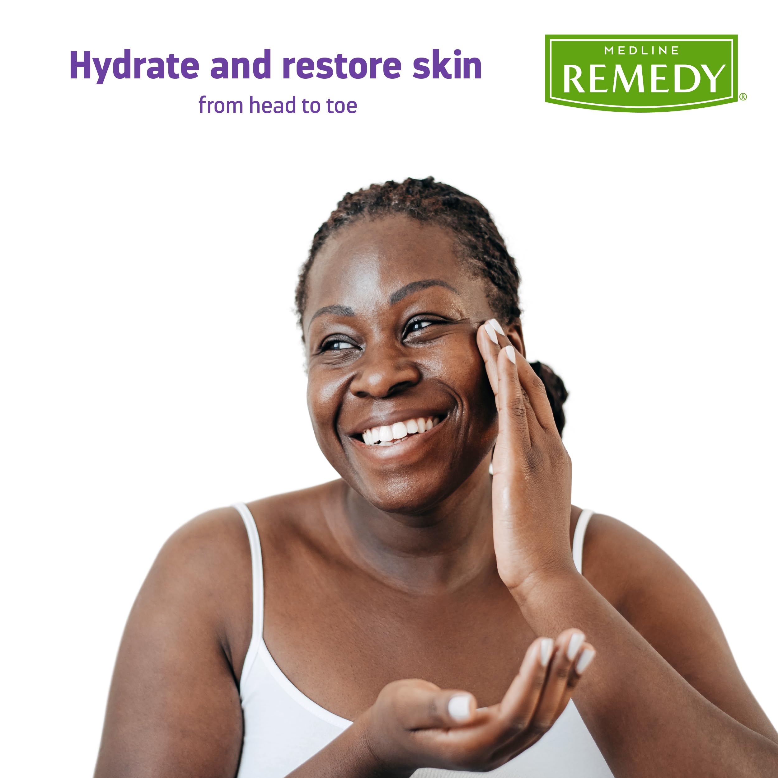 Medline Remedy Essentials Moisturizing Body Lotion - 4 oz Unscented Hydrating Lotion for Dry Skin - Hypoallergenic & Non-Greasy Formula for Men, Women & Elderly - Perfect for Daily Moisturizing, Post-Shower Care & Sensitive Skin Relief