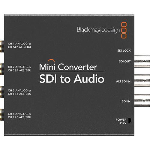 Blackmagic Design Mini Converter SDI to Audio - Professional Audio Extractor for Broadcast & Live Streaming | Perfect for Studios, Events & Video Production