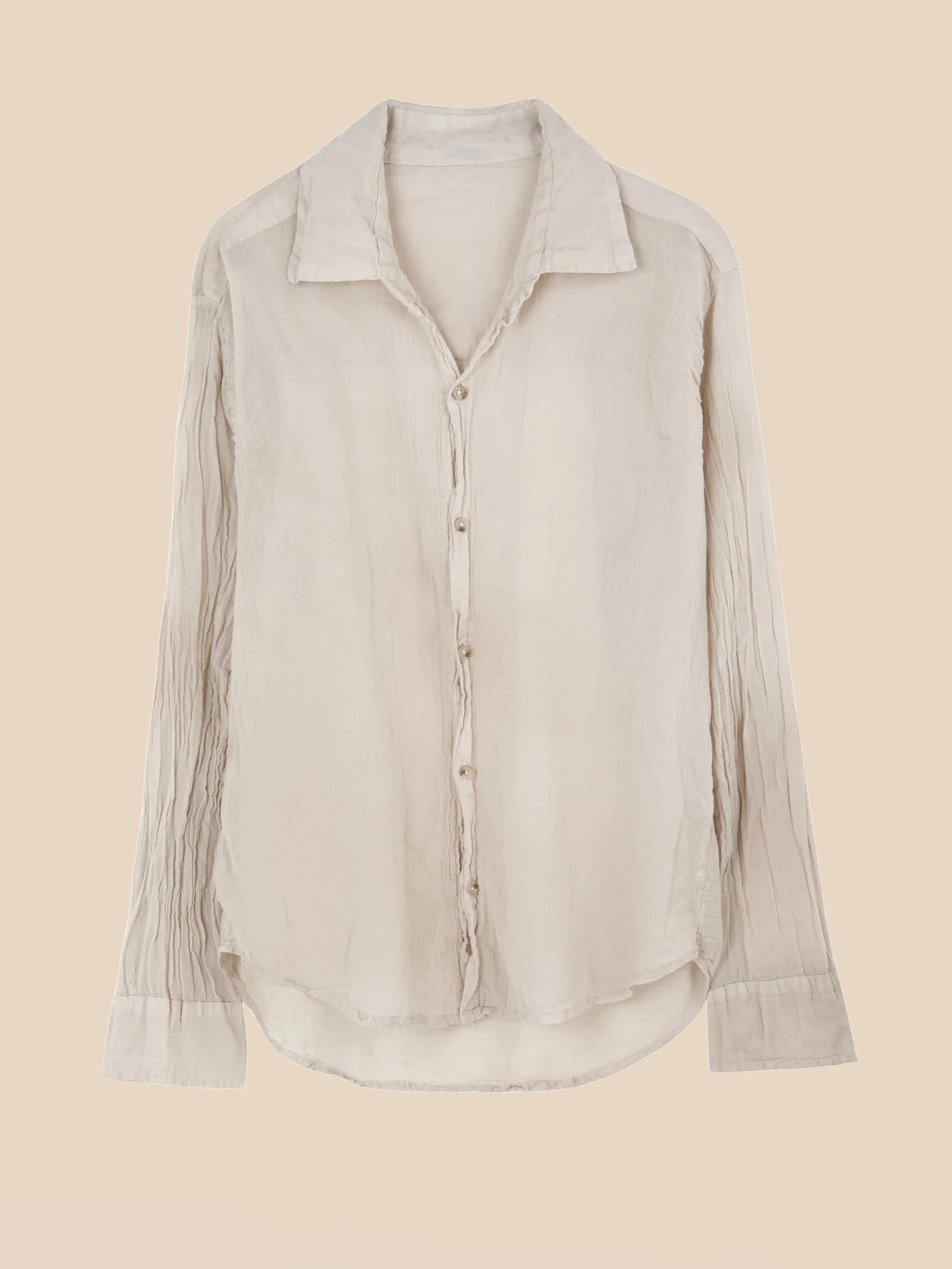 Daniel Men's Button Down Gauze Shirt - Breathable Casual Shirt in Dusty Grey | Perfect for Summer Outfits, Beach Wear & Outdoor Activities