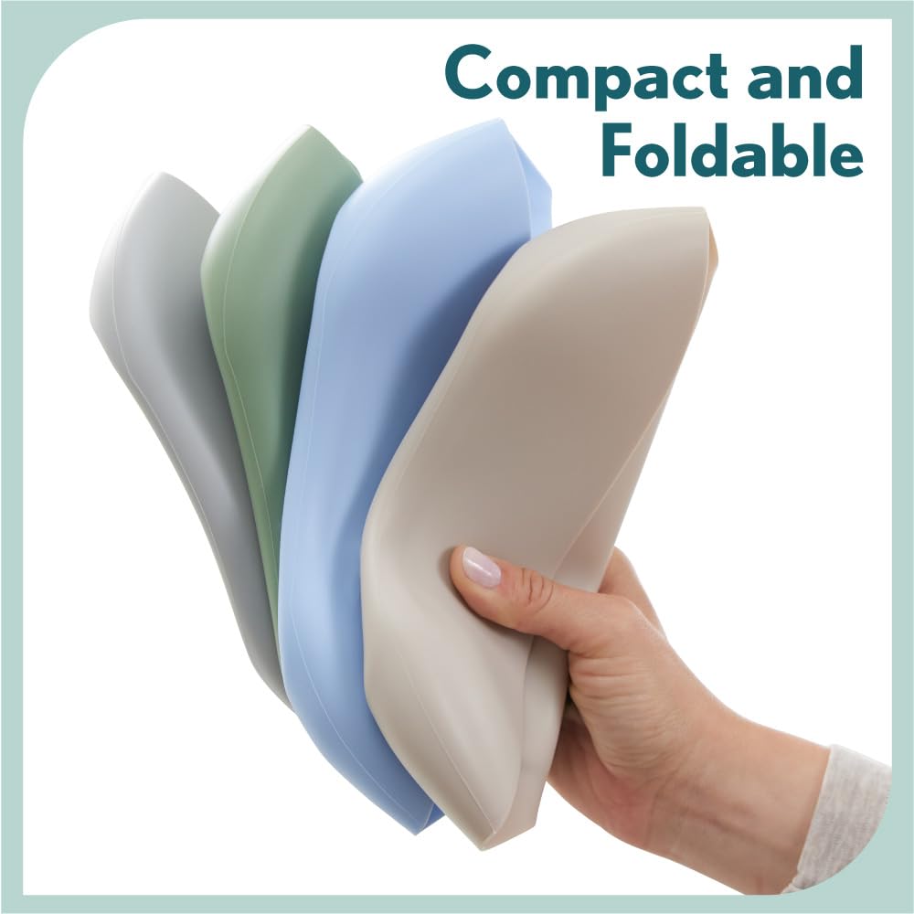 BPA-Free Waterproof Silicone Baby Bib with Adjustable Food Catcher - Dishwasher Safe Feeding Bib for Toddlers & Infants - Ideal for Mealtime, Drooling, and Teething - Beige for Boys & Girls