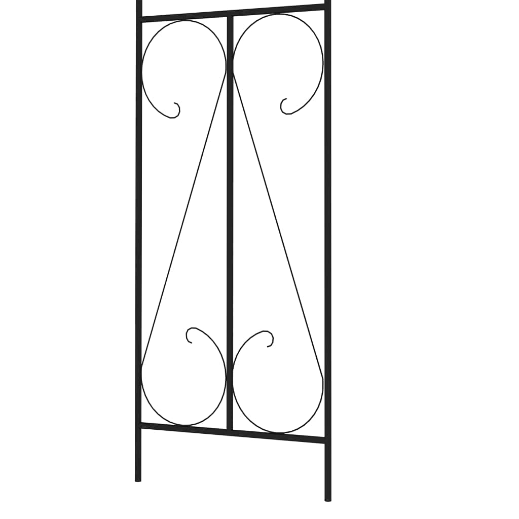 FAMIROSA High Wide Metal Garden Arch Arbor - Sturdy Steel Frame Trellis for Climbing Roses, Vines & Plants - Perfect for Patio, Lawn, Backyard, Wedding & Party Decor - Outdoor Gardening & Walkway Arches