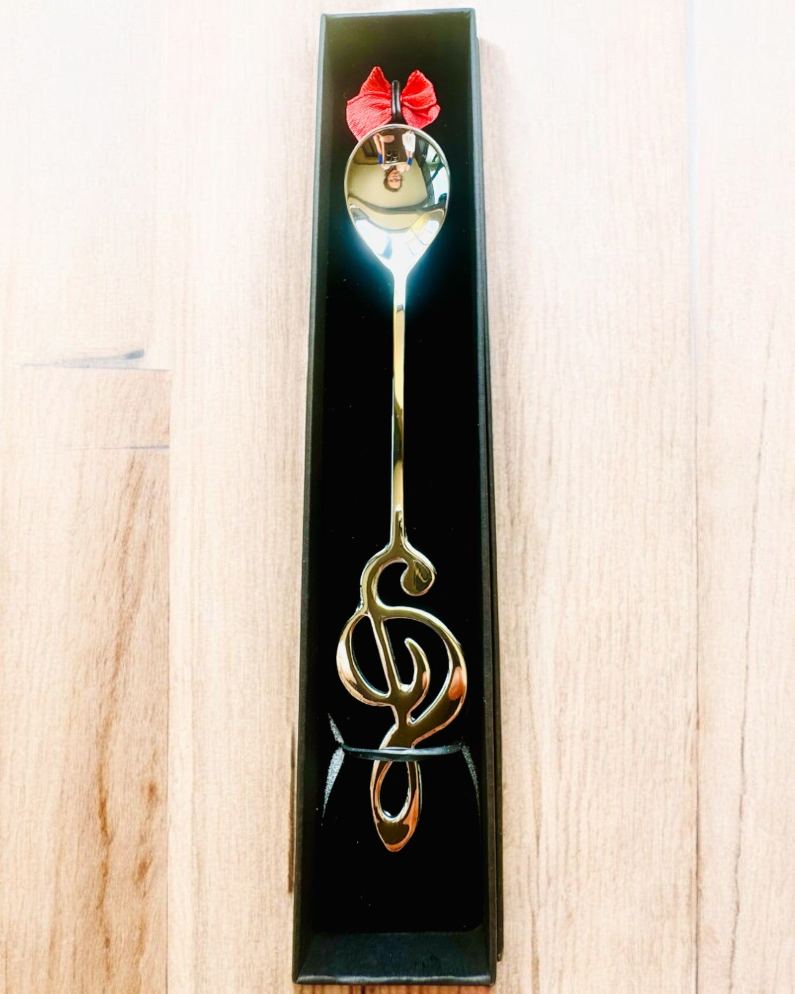 Elegant Treble Clef Spoon - Personalized Engraved Gift for Musicians, 2 Colors (Silver & Gold) - Perfect for Music Lovers, Wedding Favors & Special Occasions