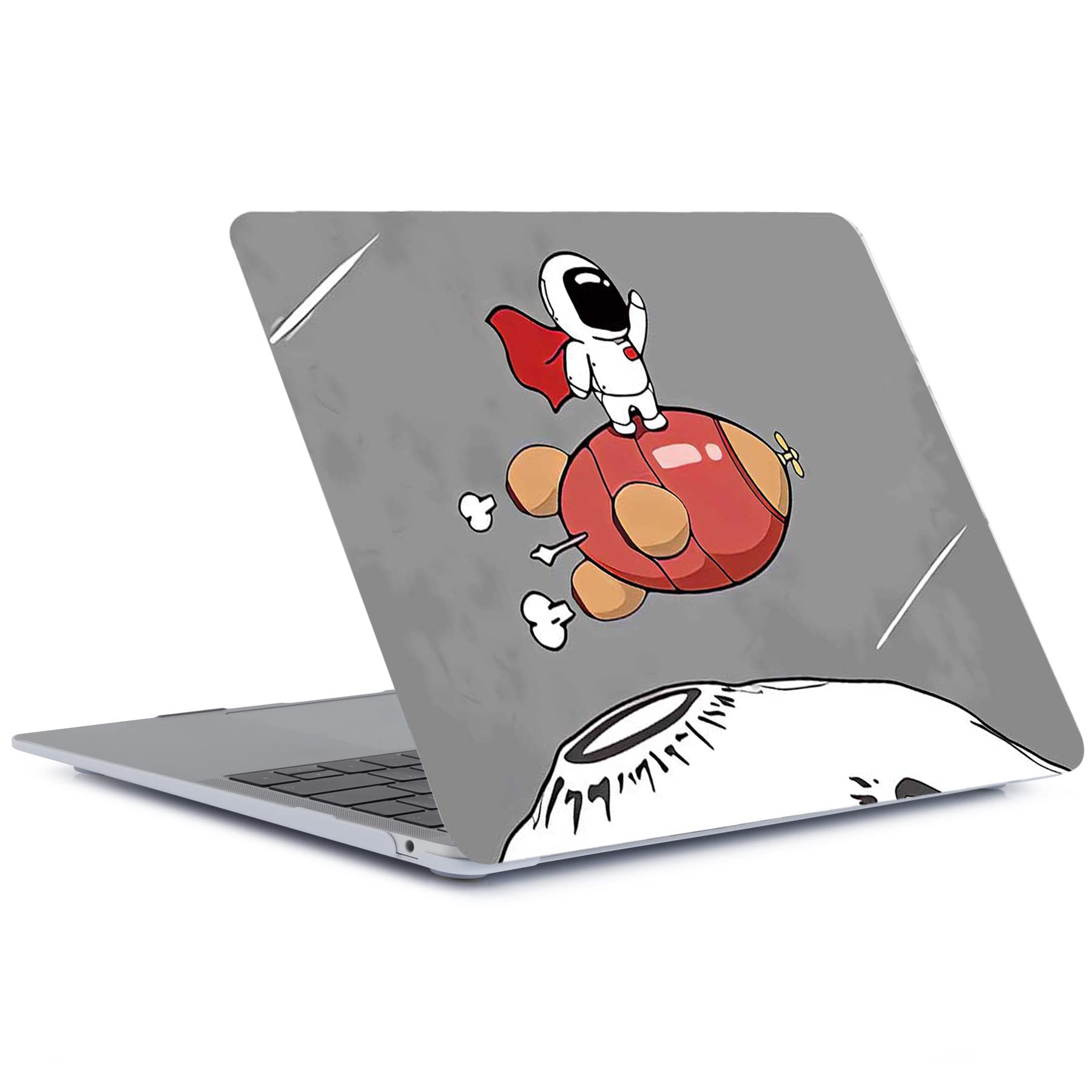 Premium 2-in-1 Hard Shell Case & Keyboard Cover for MacBook Pro 13.3 Inch (Model A1278, 2012-2008) - Astronaut & Rocket Space Design | Perfect for Work, Travel & School Protection