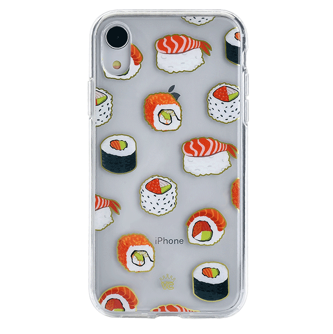 Clear iPhone Case for Sushi Lovers - Slim Protective Phone Cover for iPhone 12/13/14 Pro Max - Perfect for Foodies, Japanese Cuisine Enthusiasts & Sushi Restaurant Visits