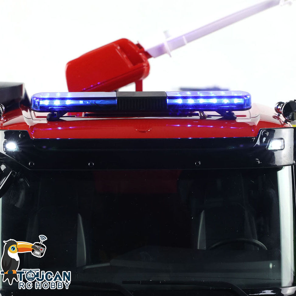 1/14 Scale RC Fire Fighting Truck 6x6 Metal Chassis Remote Control Fire Engine RTR Model Car with 2-Speed Transmission - Ready to Run, Assembled & Painted for Collectors and RC Enthusiasts (Perfect for Emergency Simulation and Off-Road Adventure Play)
