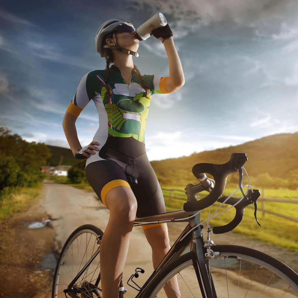 Lightweight Alloy Bike Water Bottle Holder - Universal Bicycle Bottle Cage with Screw Tool for Road, Mountain & Hybrid Bikes - Easy Installation & Quick Mount - Perfect for Cycling, Commuting & Outdoor Adventures - Black