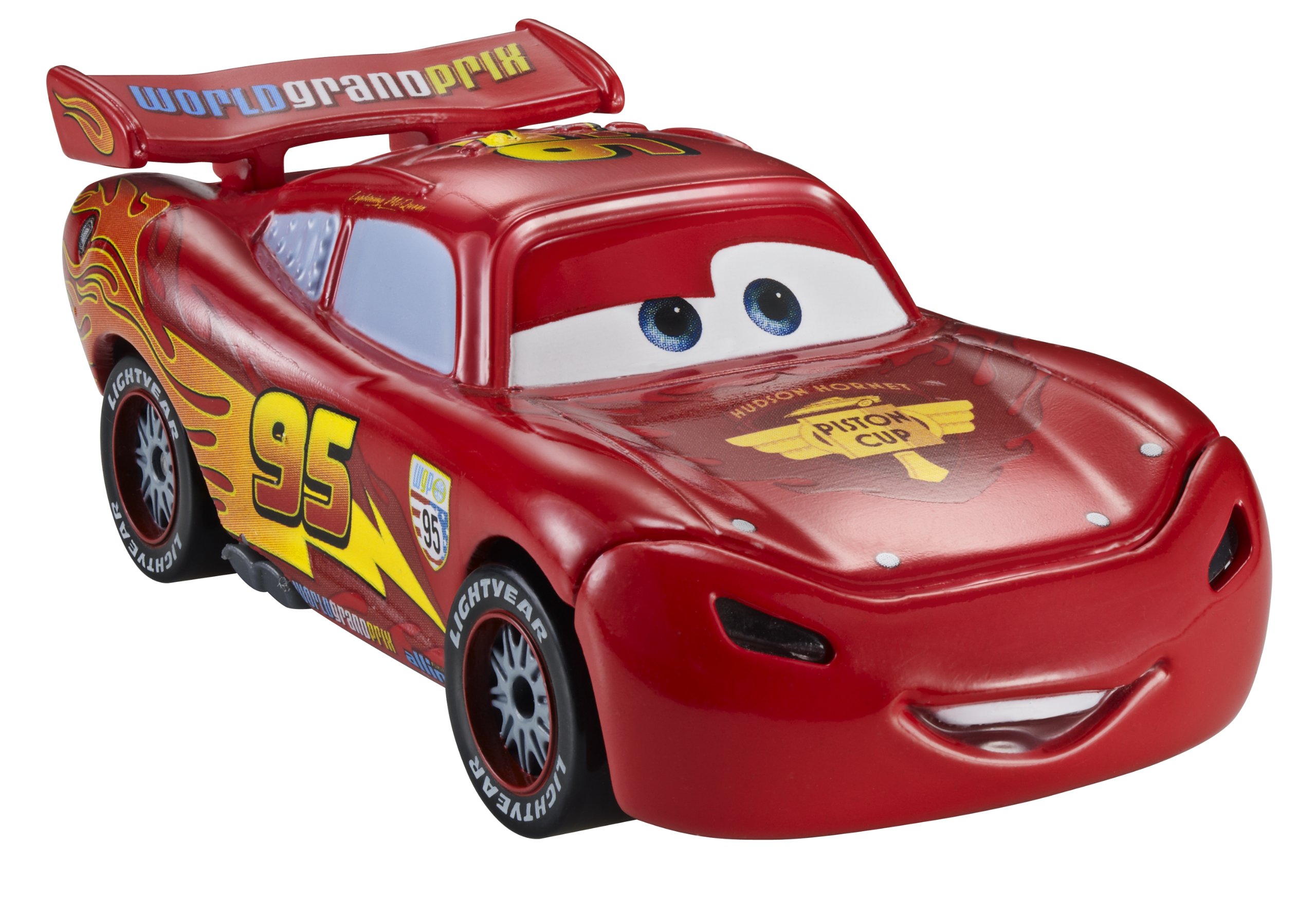 Disney Cars 2 Die-Cast Toy - Lightning McQueen with Lights & Sounds, 1:55 Scale Model - Perfect for Kids Playtime & Collectors Display