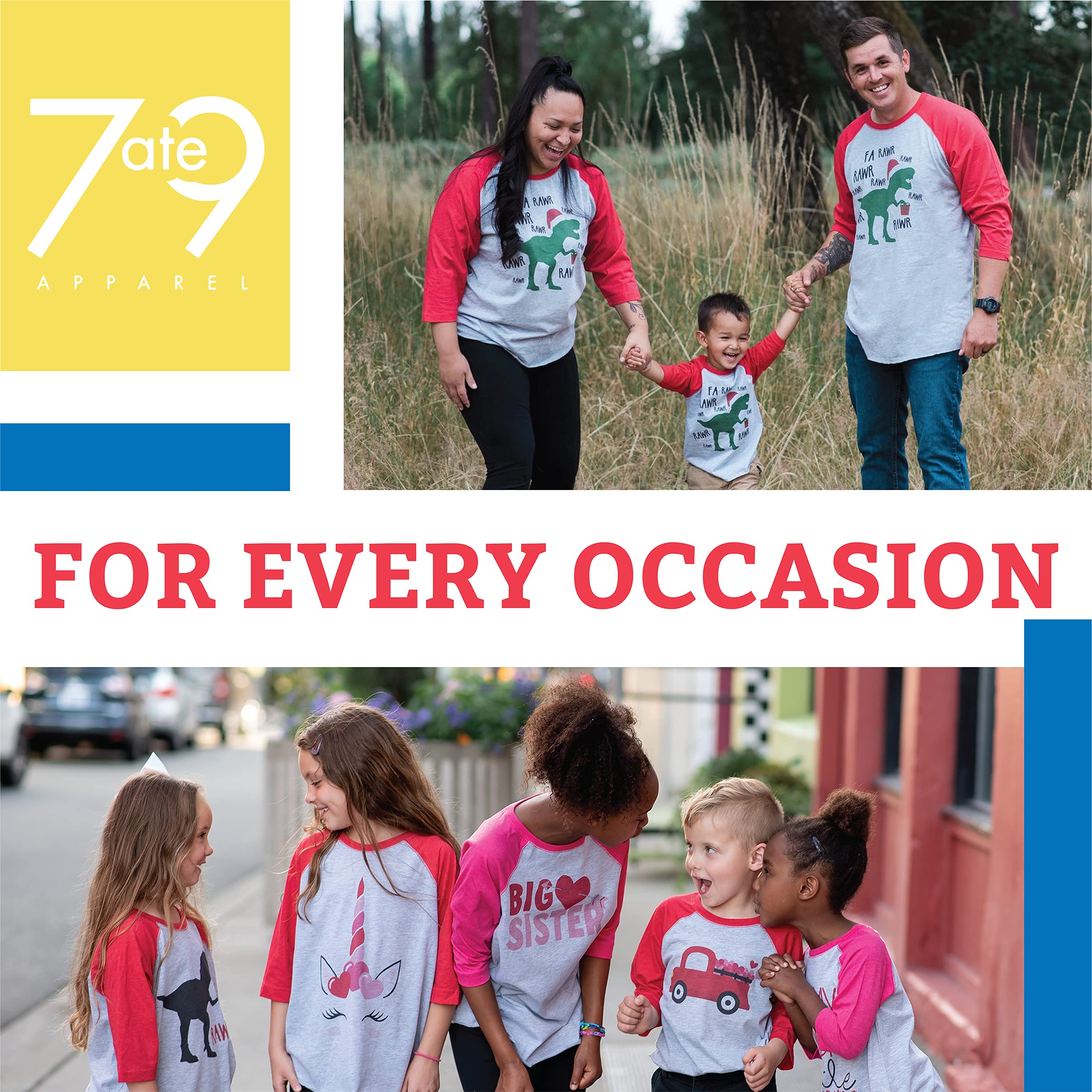 7 ate 9 Apparel Girls' Sister Football Onesie - Cute Matching Outfit for Siblings Game Day & Family Photos