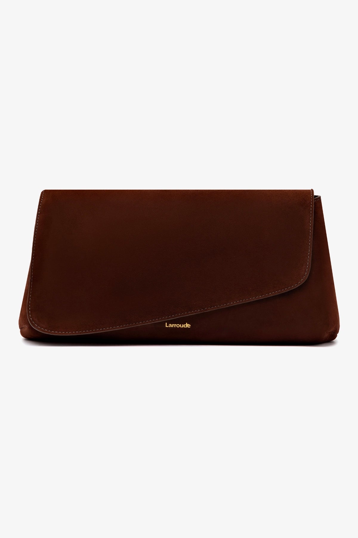 Venice Flat Mule & Pouch Set - Brown Suede Slip-On Shoes for Women | Comfortable Casual Loafers for Work, Travel & Everyday Wear