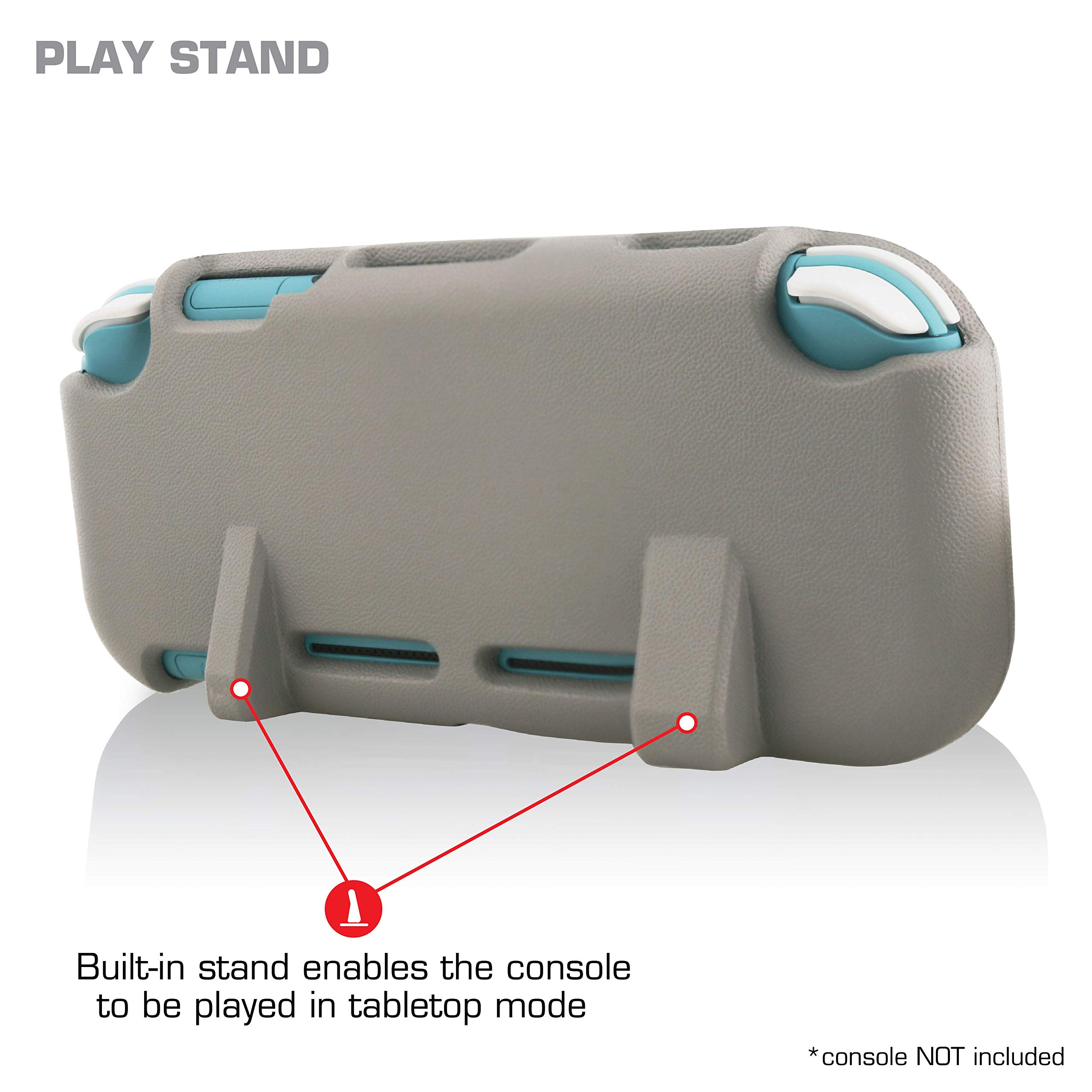 Nyko Bubble Case for Nintendo Switch Lite - Protective Cover with Shock Absorption, Anti-Slip Grip (Grey) | Perfect for Travel, Gaming on the Go & Everyday Protection