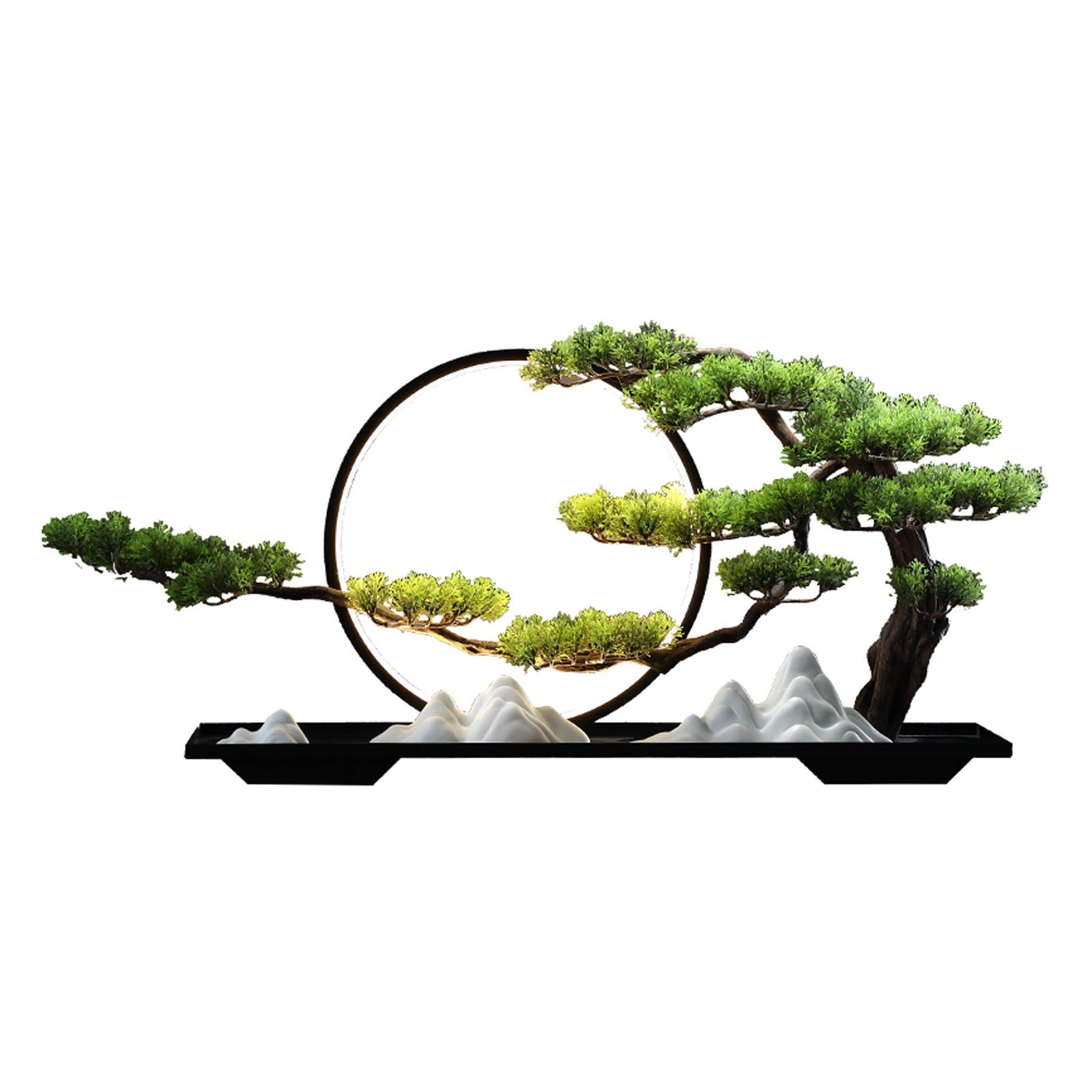 KGDC Artificial Bonsai Tree with LED Light Ring - 26.8