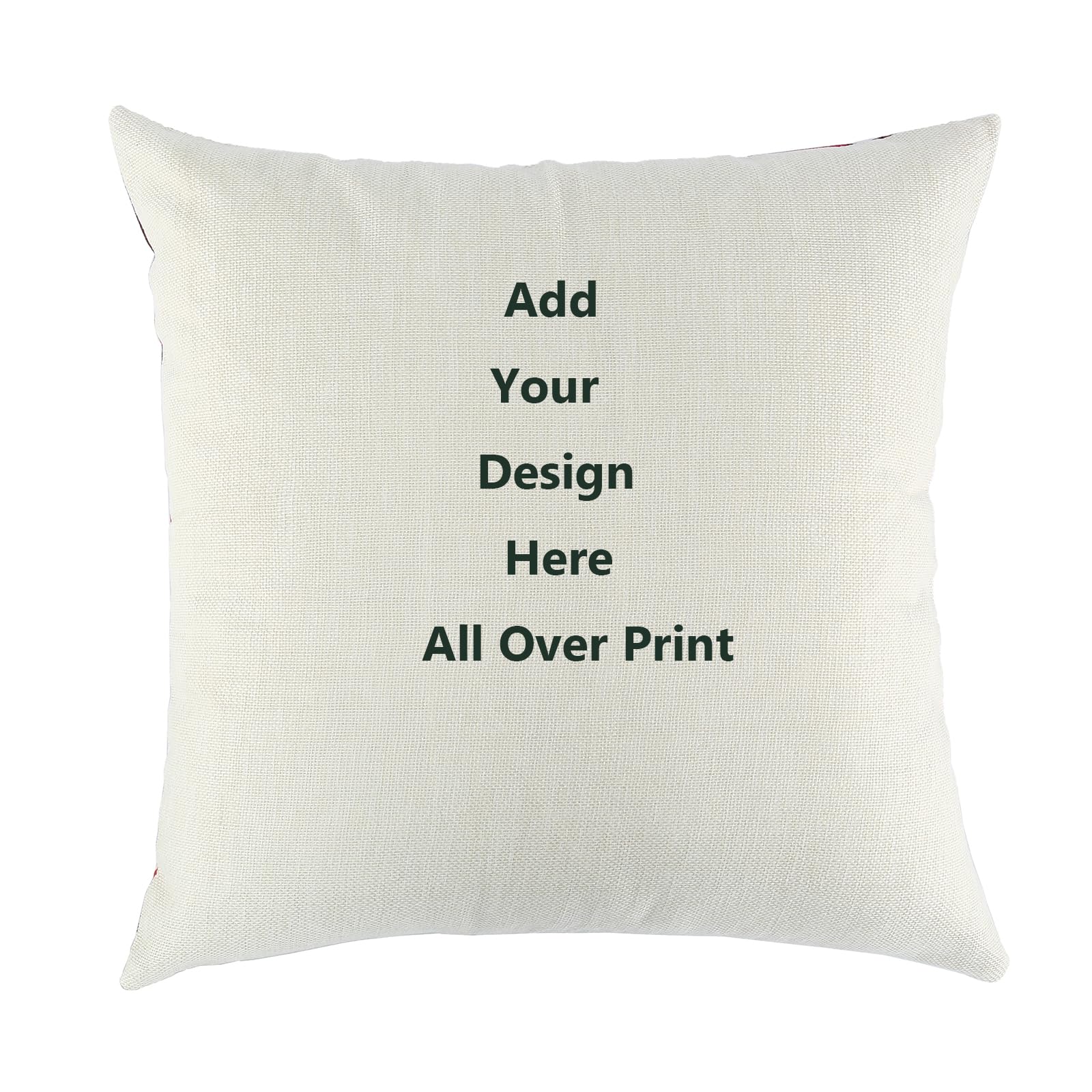 Personalized 18x18 Inch Custom Photo & Text Throw Pillow Cover - Indoor/Outdoor Decorative Pillow Case for Wedding, Anniversary & Home Decor | Perfect Gift for Couples & Family