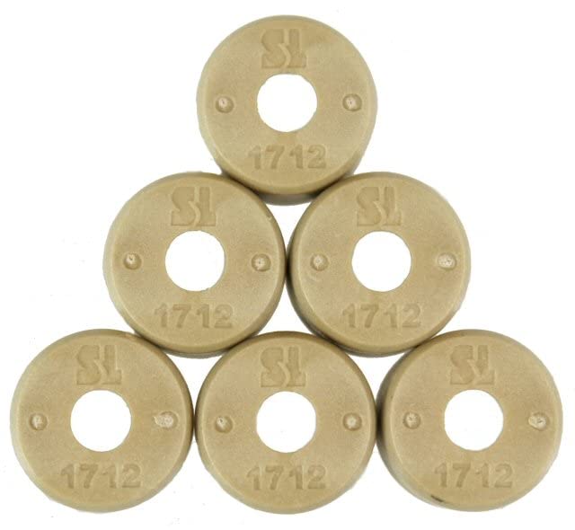 Dr. Pulley 17x12 Round Roller Weights for Scooter & Motorcycle CVT Performance - Improve Acceleration & Fuel Efficiency