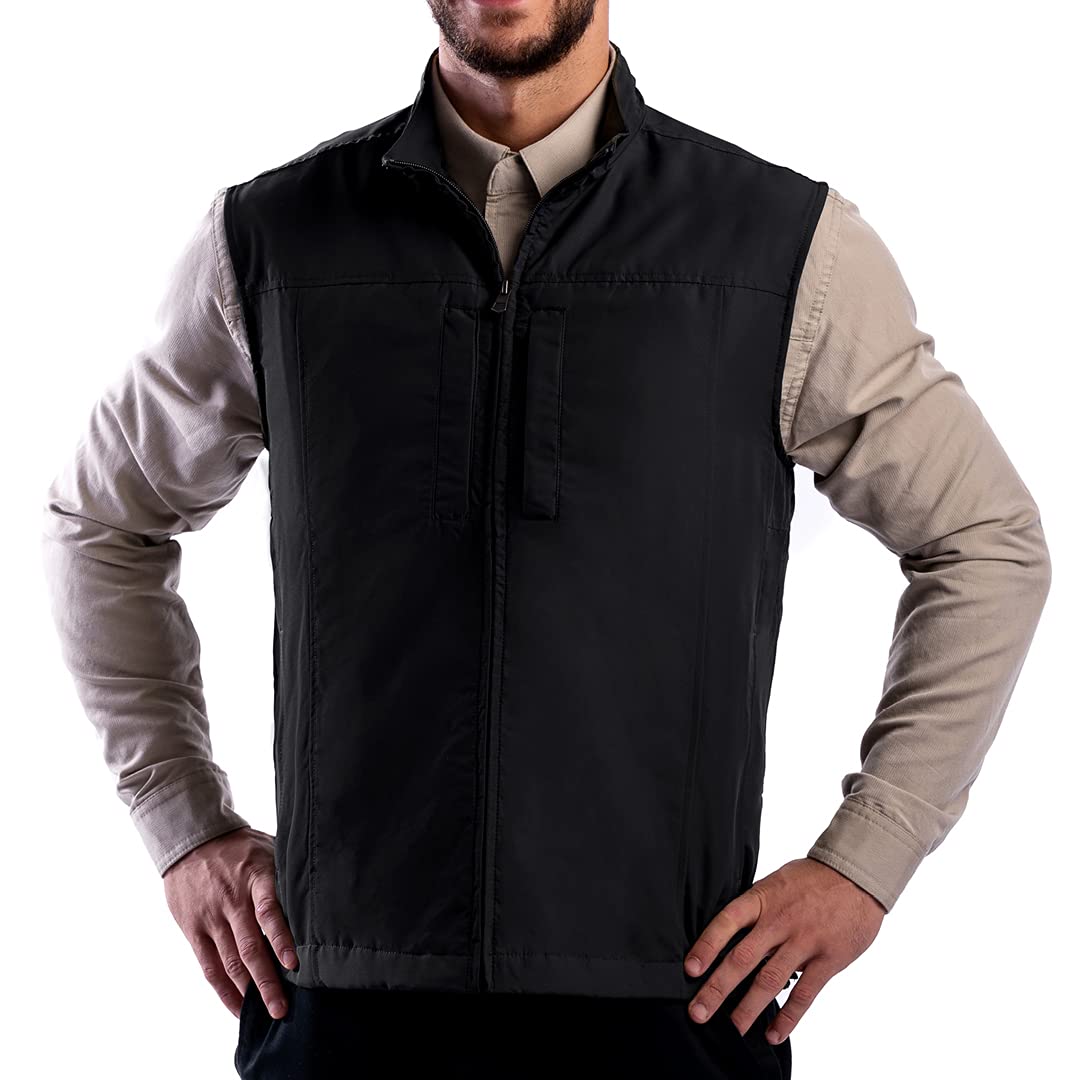 SCOTTeVEST RFID Blocking Travel Vest for Men with 26 Hidden Pockets - Water Repellent Anti-Theft Jacket for Outdoor, Commuting & Air Travel - Perfect for Business Trips, Hiking & Adventure Activities - Ideal for Airport Security, Sightseeing & Daily Wear