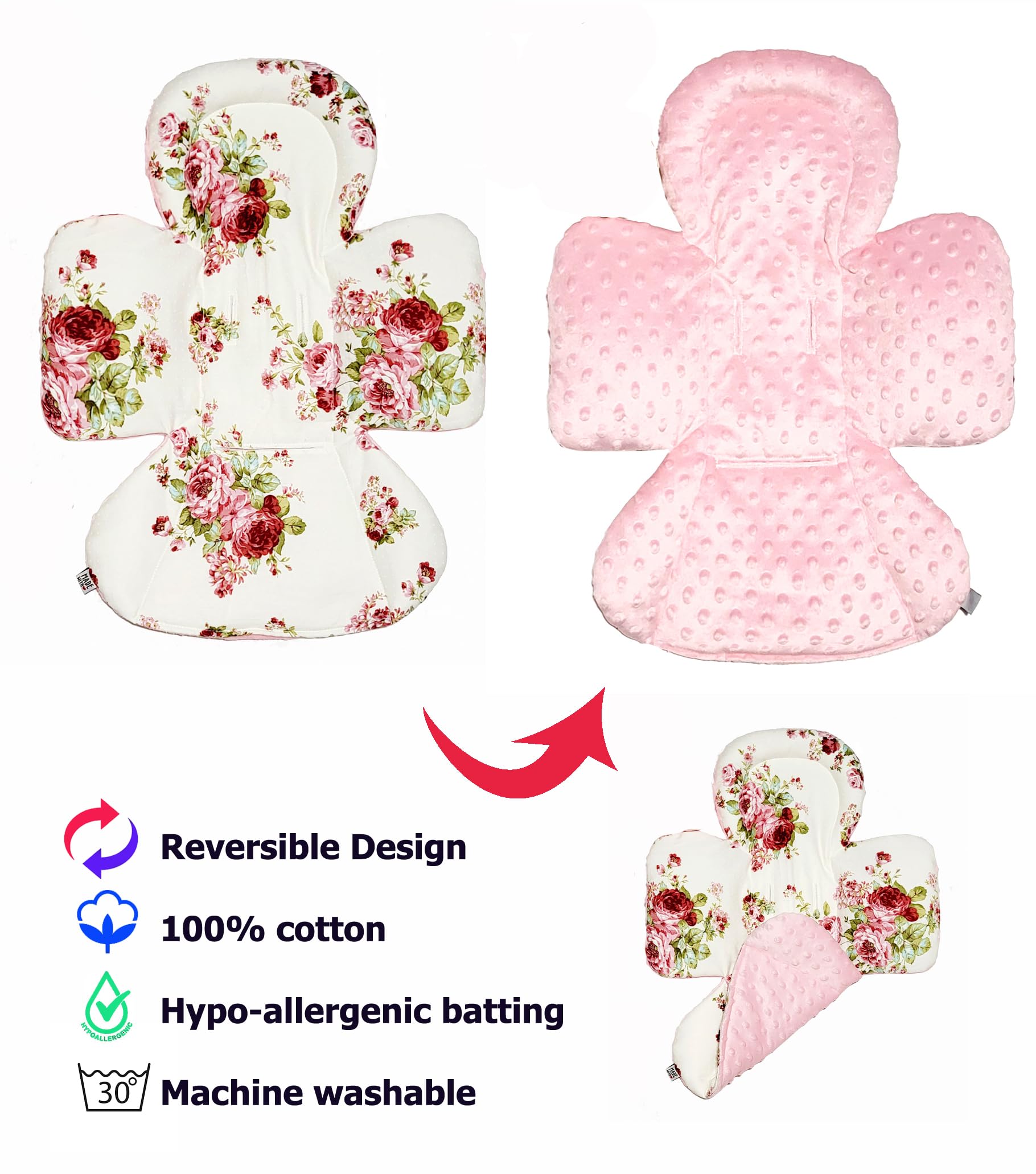 4moms Mamaroo Swing Insert for Newborns - Handmade Replacement Toy Balls & Liner for Pre-2022 Models (3-Point Belt System) - Perfect for Soothing and Entertaining Babies in Mamaroo Infant Swings