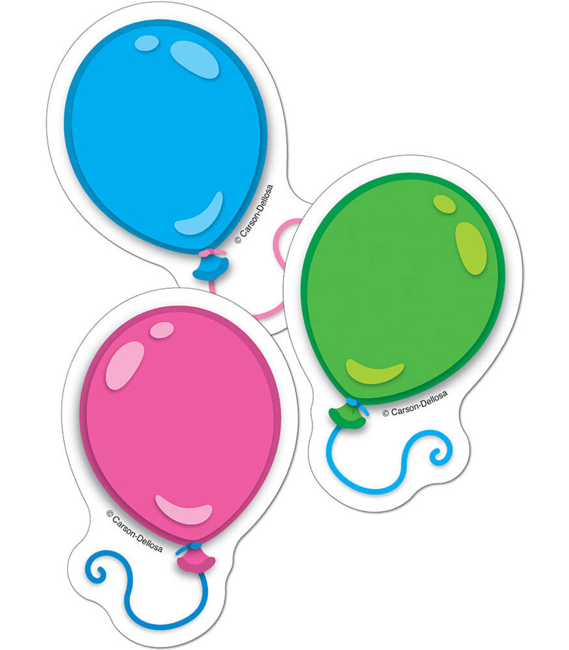 Mini Balloon Cutouts - Colorful Party Decorations for Birthdays, Weddings & Baby Showers