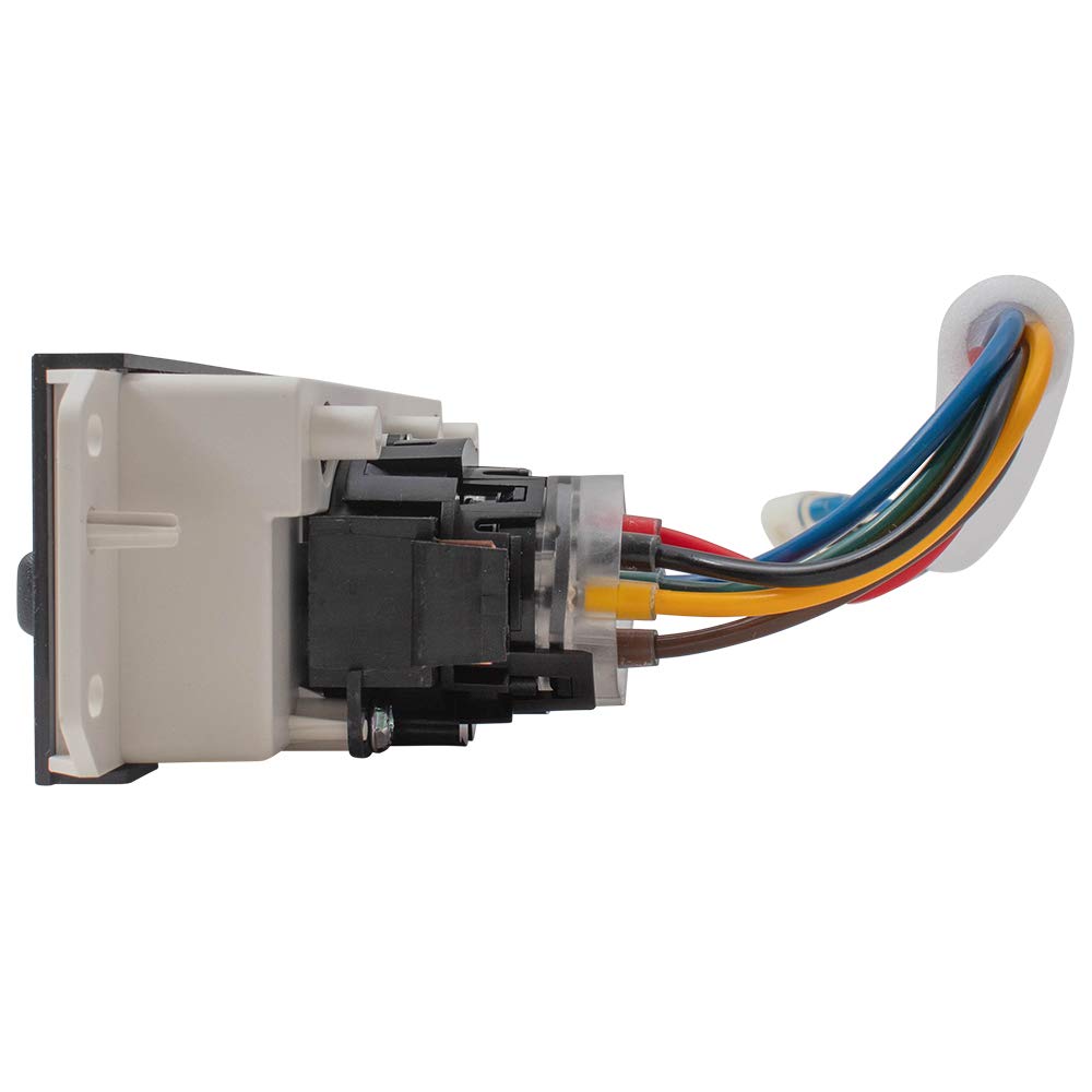 Brock A/C and Heater Blower Motor Control Switch Replacement for 1999-2001 Jeep Wrangler TJ - Perfect for Off-Road Adventures & Climate Control Maintenance