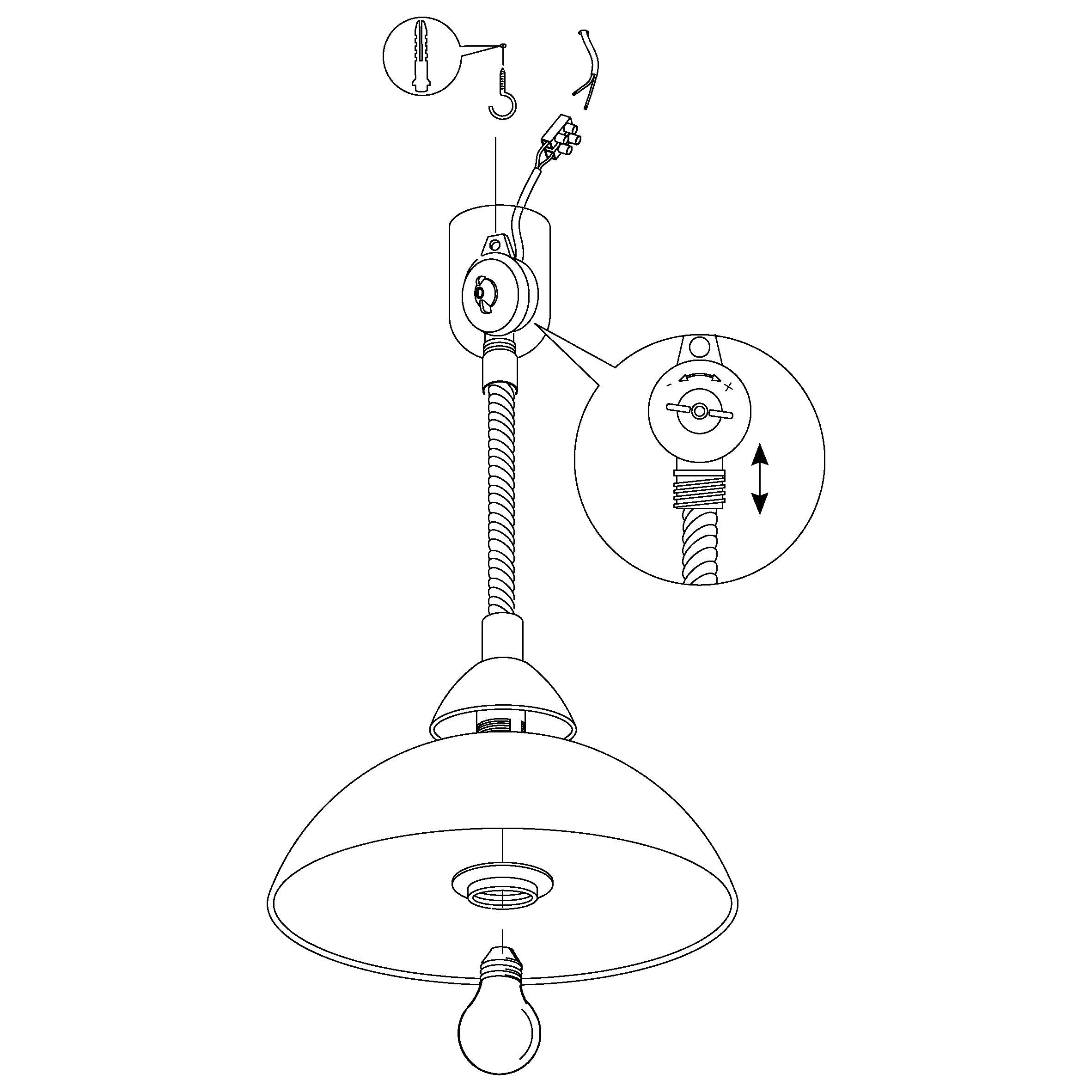 Eglo Lord 2 White Alabaster Glass & Nickel Ceiling Pendant Light Fixture - Modern Dining Room Lighting for Kitchen Island, Bedroom or Entryway