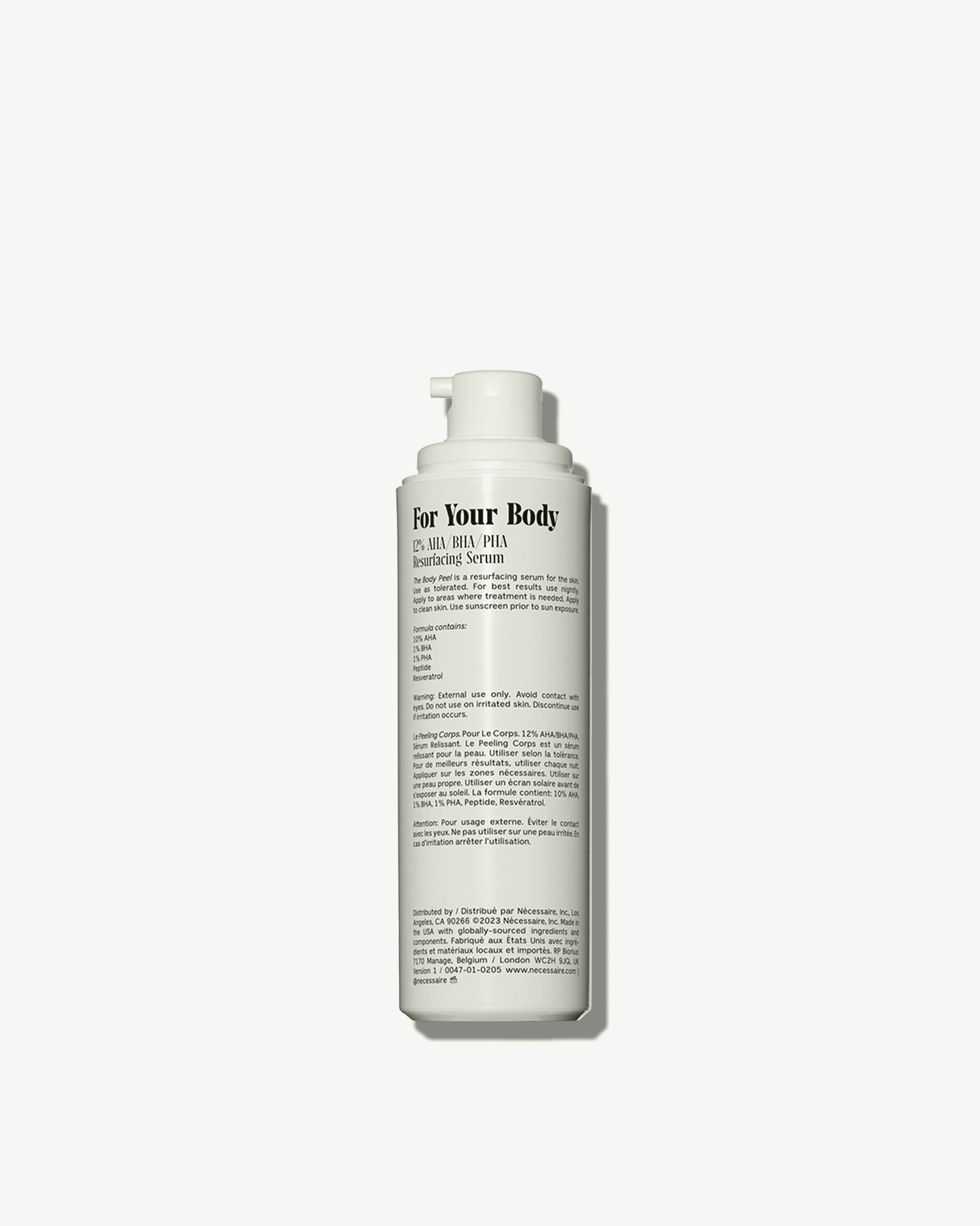 Exfoliating Body Peel for Smooth Skin - Gentle & Effective Body Scrub for Dry Skin Care - Perfect for Pre-Shave & Post-Sun Skincare Routine