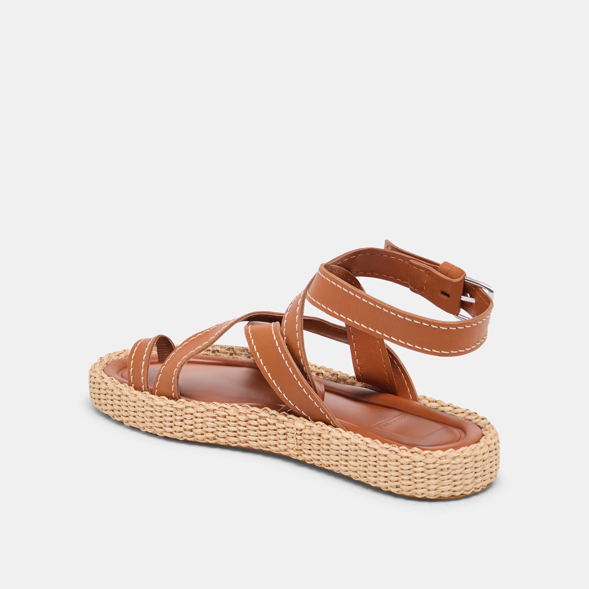 ROXIE Women's Brown Leather Sandals - Comfortable & Stylish for Summer, Beach, and Casual Wear