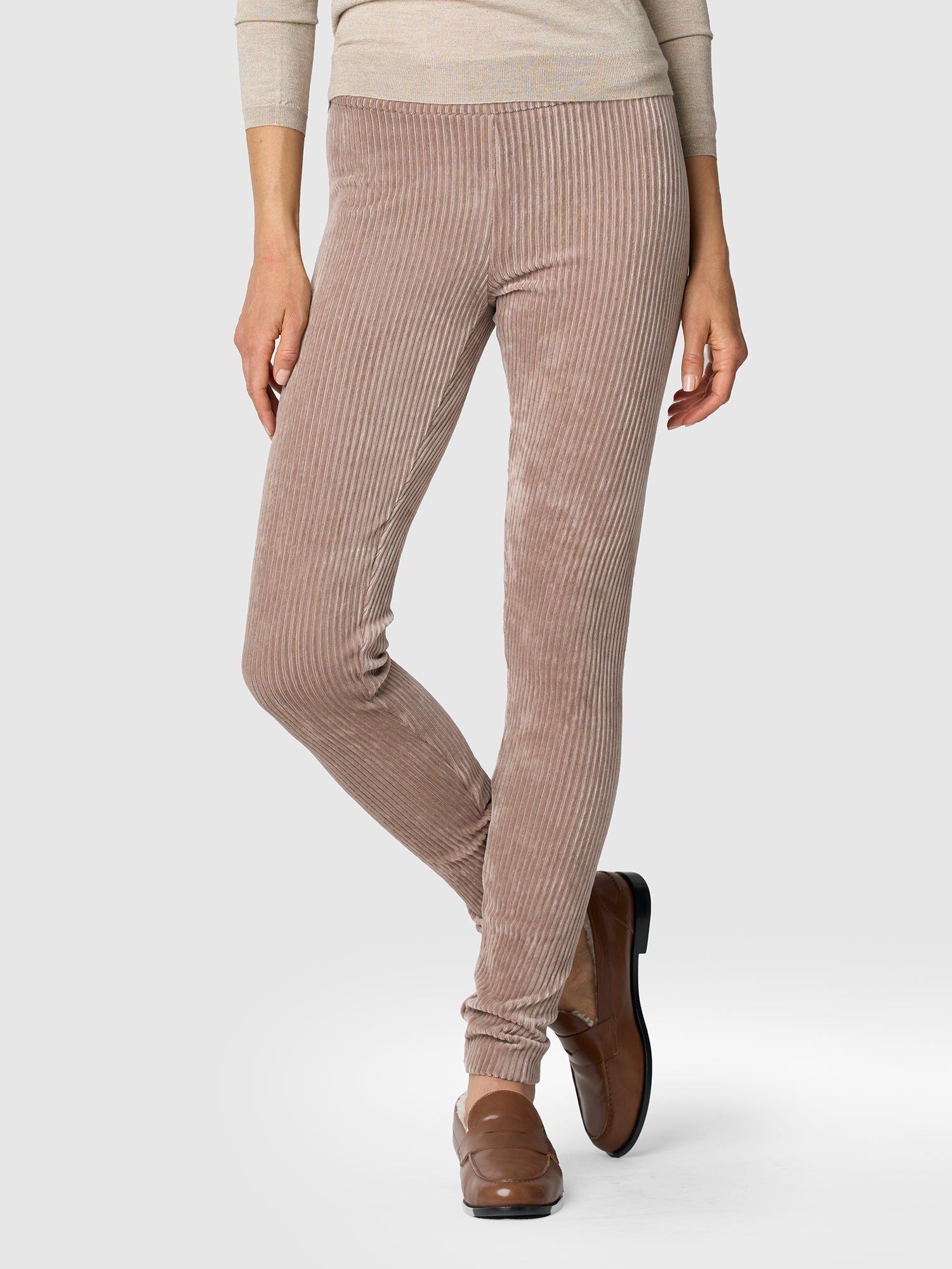 Joelle Stretch Corduroy Pants for Women - Comfortable High Waisted Wide Leg Trousers - Perfect for Casual Outfits, Office Wear & Fall Fashion
