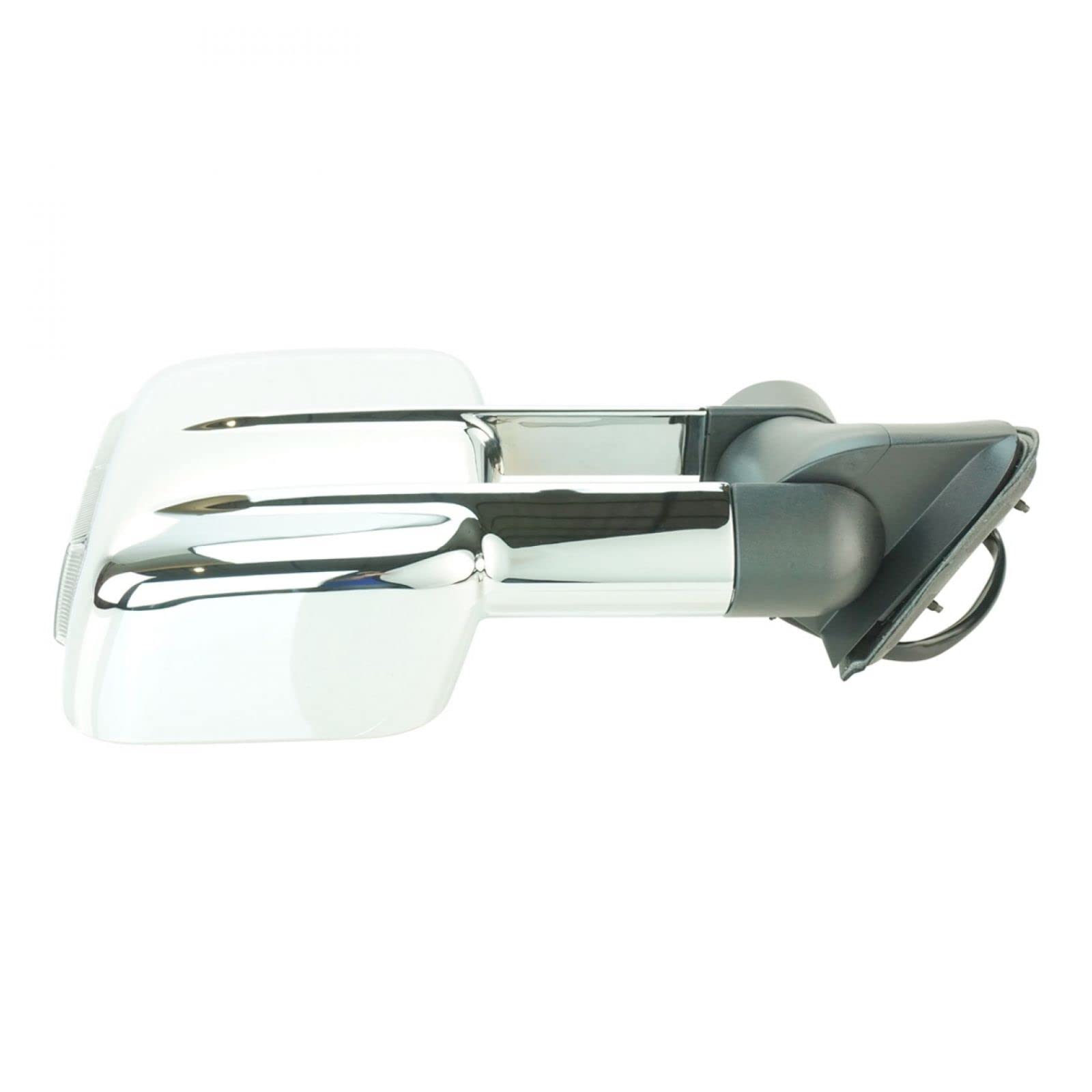 Heated Power Telescoping Side View Mirrors with Turn Signal for Chevy GMC - Chrome Pair Set - Perfect for Winter Driving & Enhanced Safety