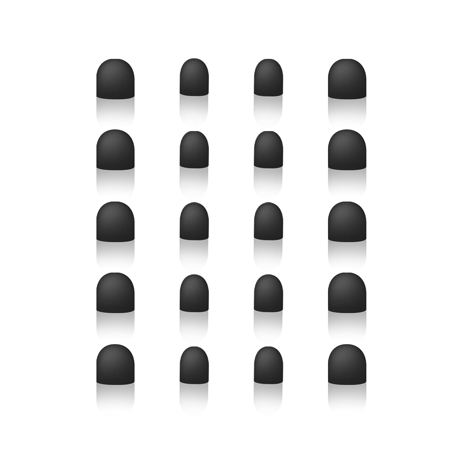 StylusHome Replacement Rubber Tips 20 Pack - Universal 2-in-1 Stylus Pen Tips for iPad, iPhone, Samsung Tablets - Perfect for Drawing, Note-Taking & Touchscreen Devices