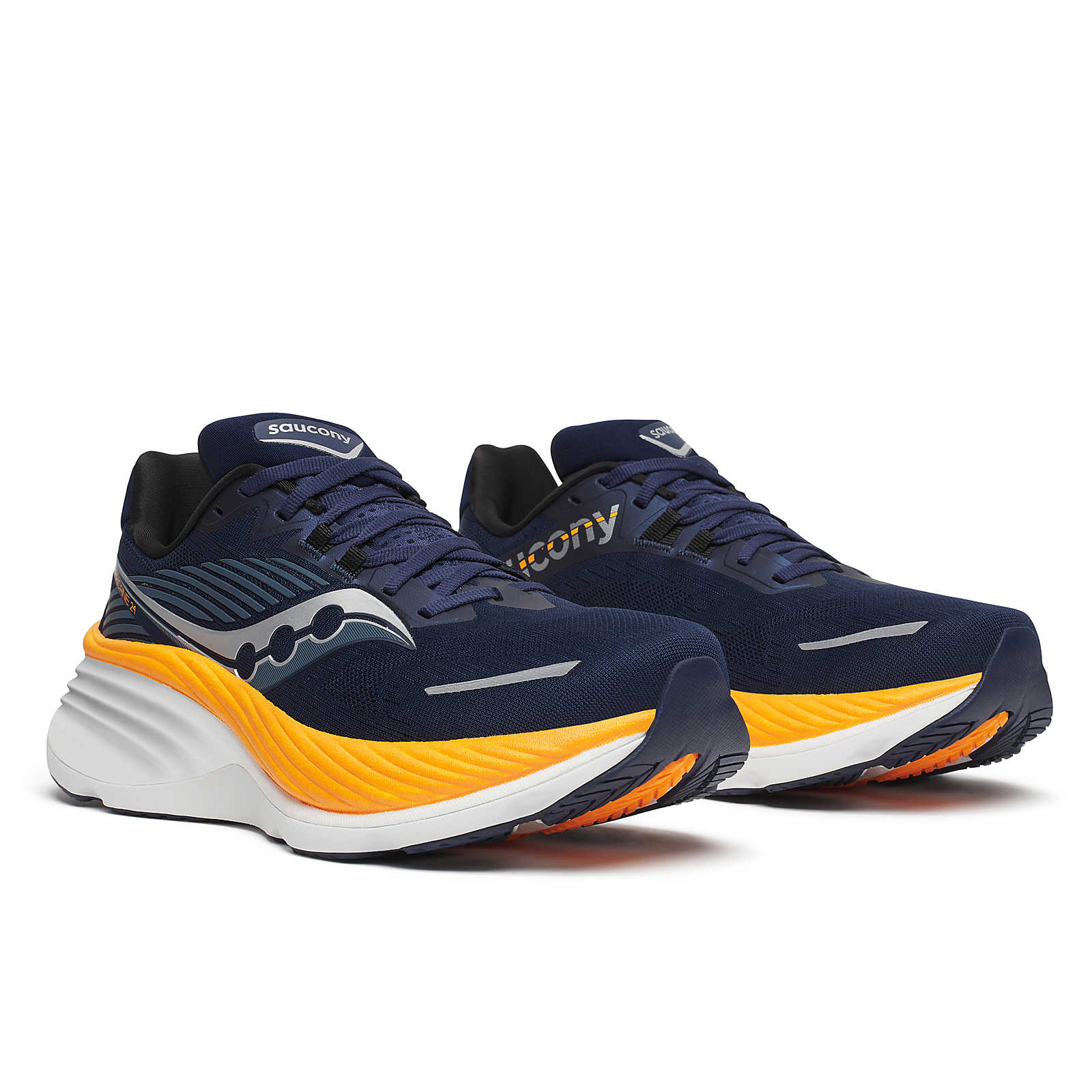 Men's Saucony Hurricane 24 2E Wide Running Shoes - Lightweight Cushioned Support for Road Running & Jogging - Perfect for Long Distance Training & Marathon Races