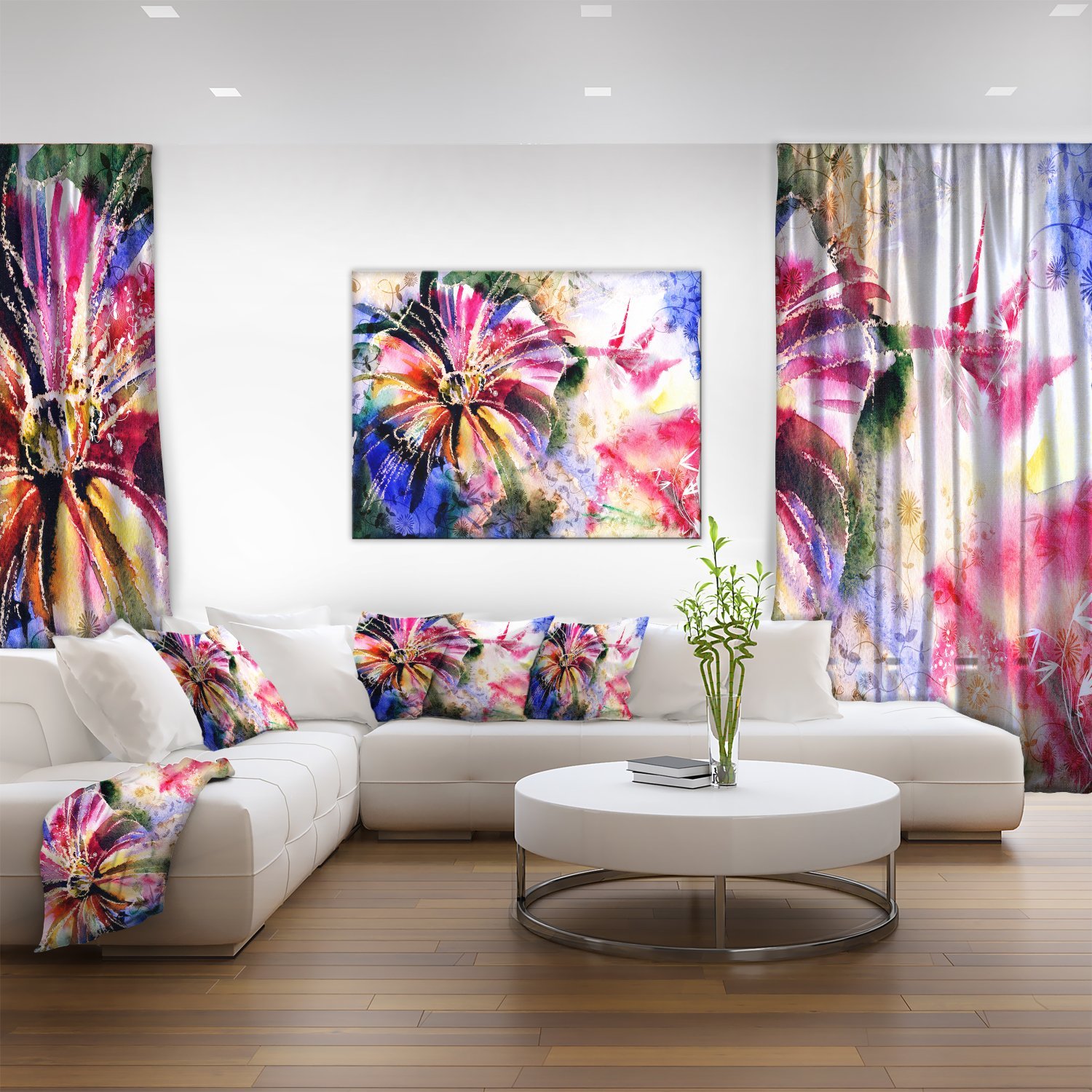 Floral Art Canvas Print - Beautiful Flowers in a Collage - Perfect for Home Decor, Living Room, Bedroom & Office Wall Art