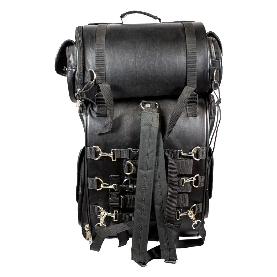 Open Road Shelf Touring Bag - Waterproof Motorcycle Luggage for Long-Distance Travel & Adventure Riding | Perfect for Harley, BMW & Cruiser Bikes