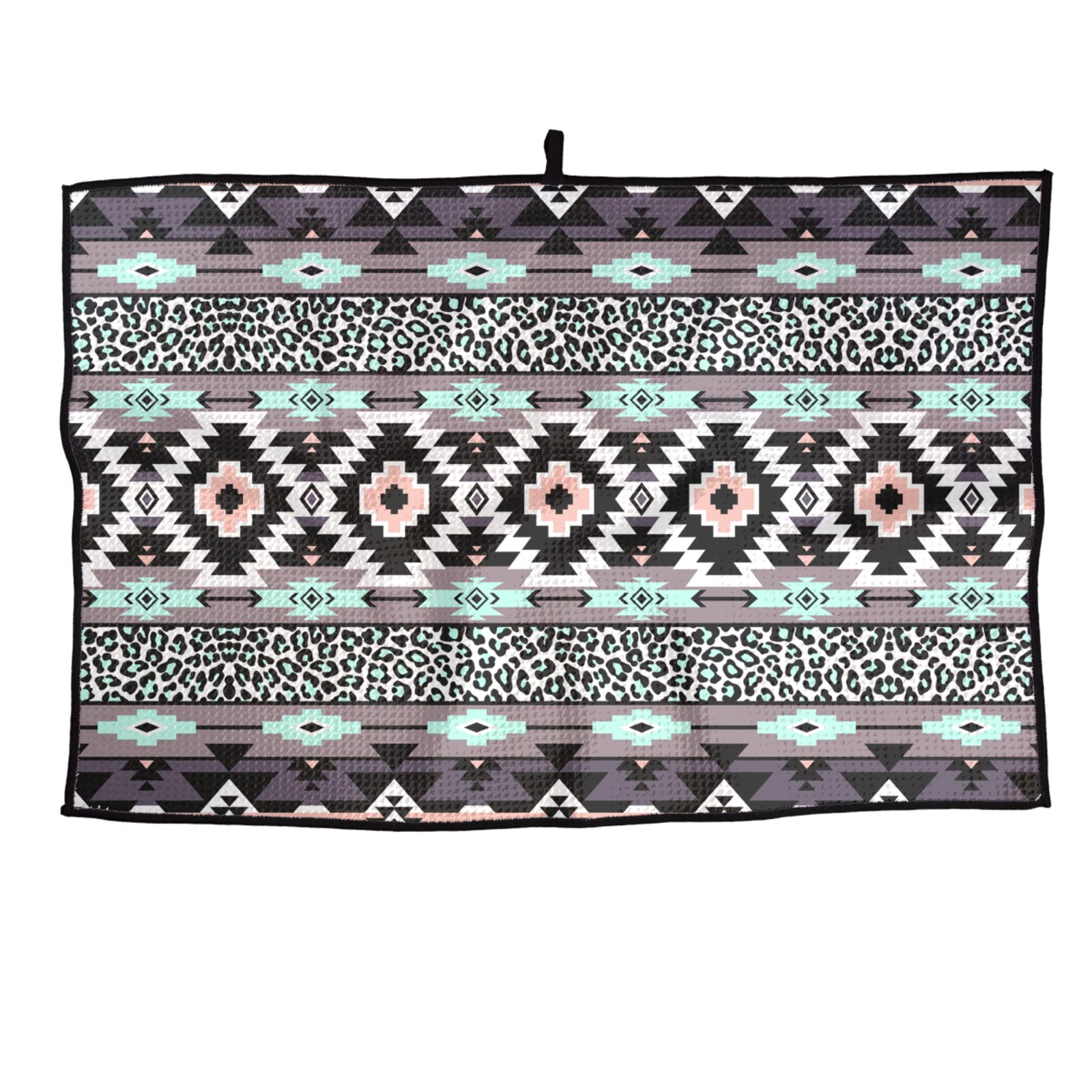 Native American Pattern Golf Towel - Quick Dry Sports Towel for Golf Clubs, Gym & Fitness - Perfect for Golfers, Athletes & Outdoor Enthusiasts
