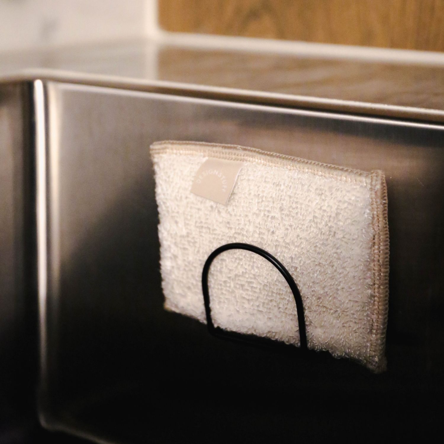 Eco-Friendly Bamboo Fiber & Cellulose Sponge Set of 2 - Natural Sand Color - Perfect for Dishwashing, Kitchen Cleaning & Sustainable Home Use