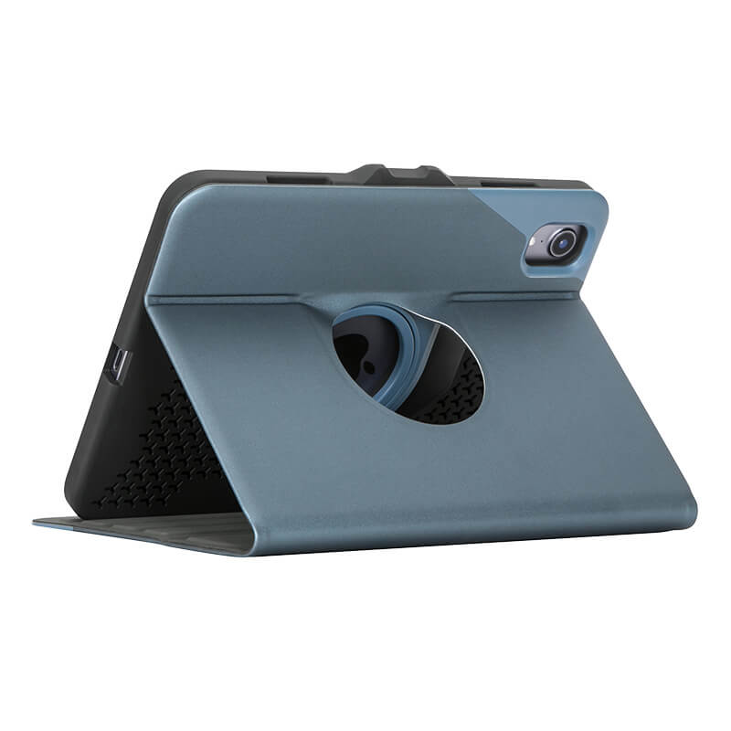 Targus Versavu Slim Case for iPad Mini 6th Generation - Blue | Protective Cover with 360° Rotation for Work, Travel & Home Use