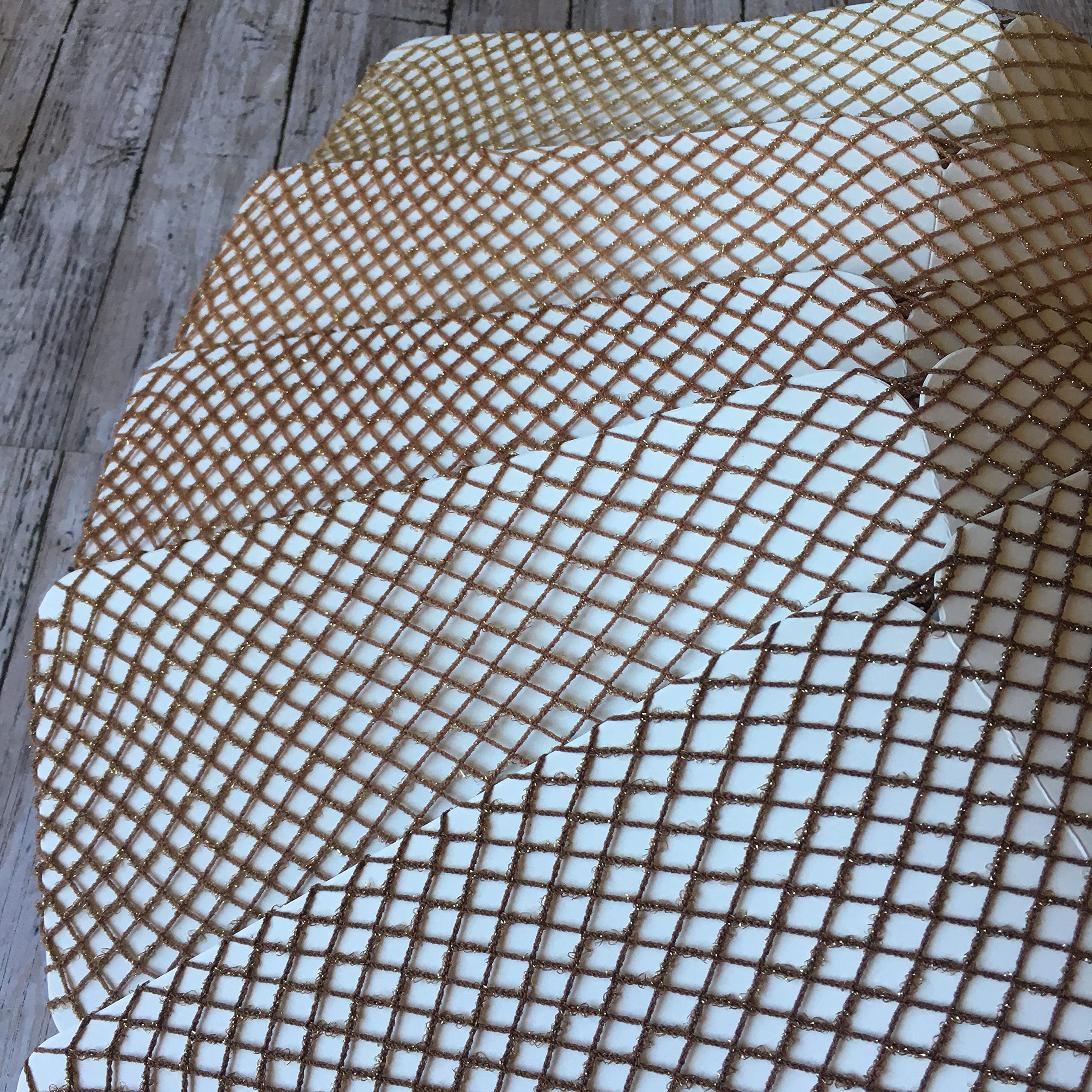 Gold Glitter Fishnet Tights for Women - Skin Tone Carnival Stockings | Sexy Party Legwear for Caribbean Dance, Halloween & Cosplay