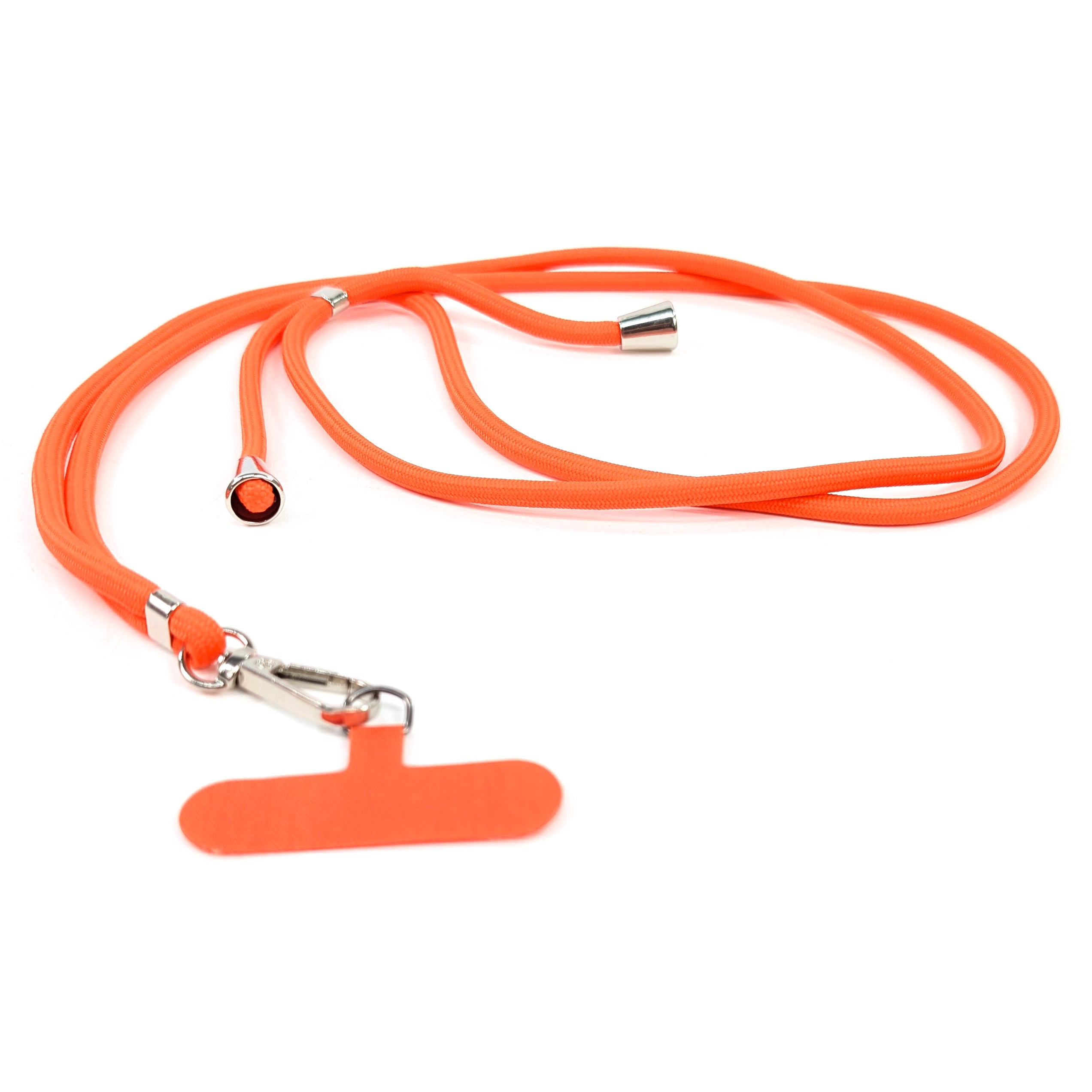 Adjustable Crossbody Phone Strap - Secure Hands-Free Carrying for iPhone & Android (Orange) | Perfect for Travel, Shopping & Outdoor Activities