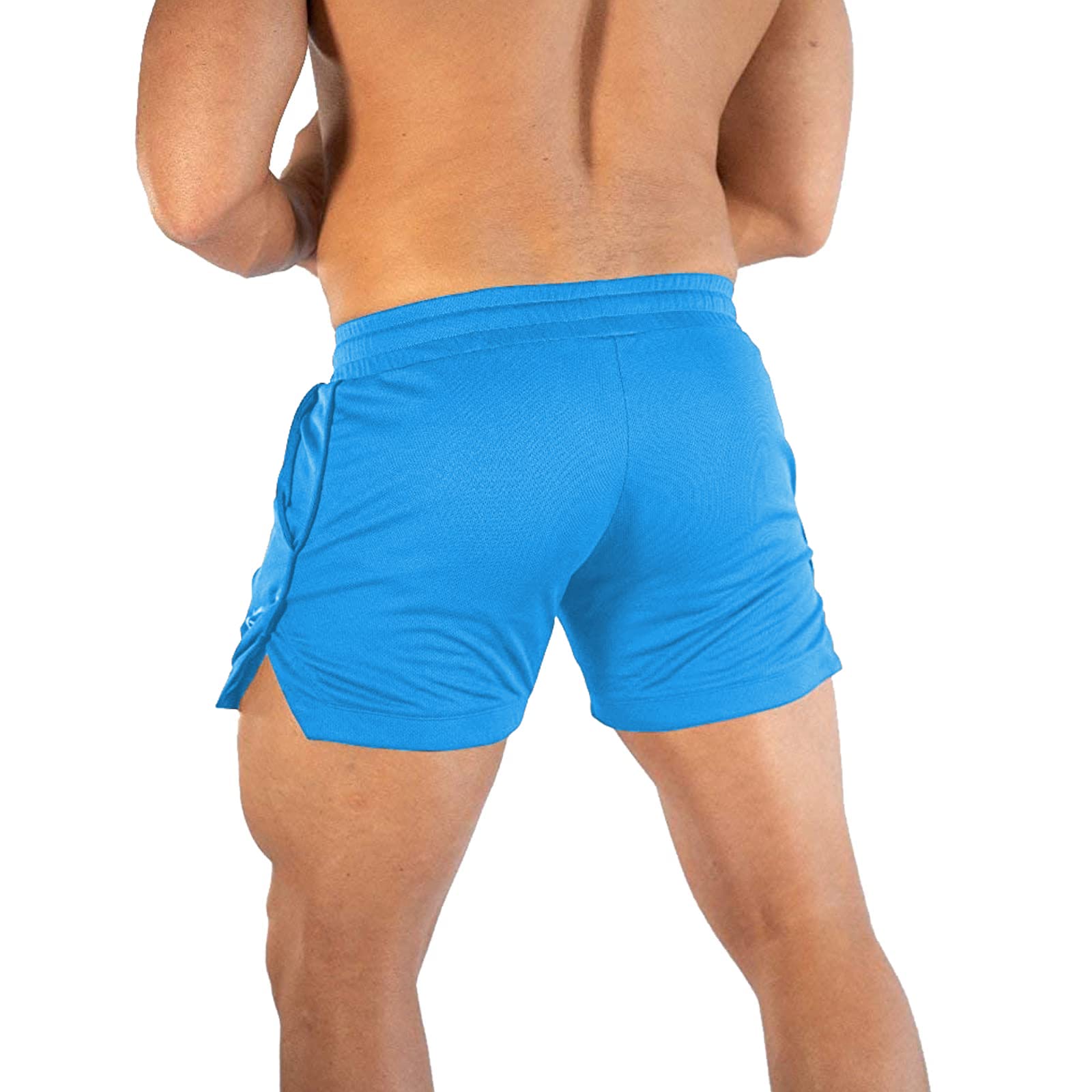 CE Men's Workout Running Shorts - Lightweight Quick-Dry Athletic Gym Shorts with Zipper Pockets for Jogging, Training & Outdoor Activities