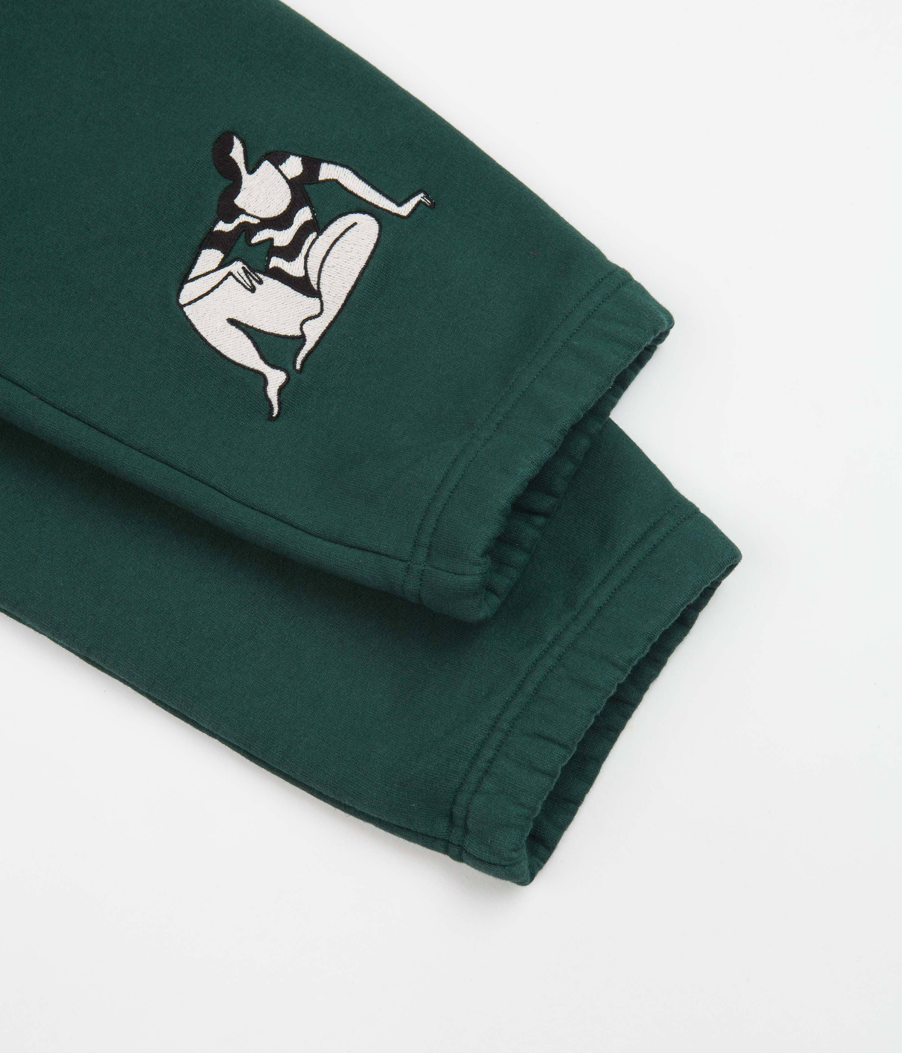 Parra Life Experience Sweatpants for Men & Women - Soft Cotton Joggers with Elastic Waistband, Pine Green - Perfect for Gym, Lounge & Casual Wear